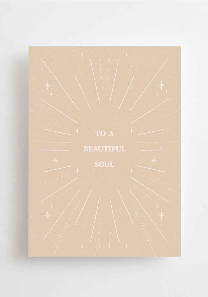 Împachetare cadou + felicitare TO A BEAUTIFUL SOUL