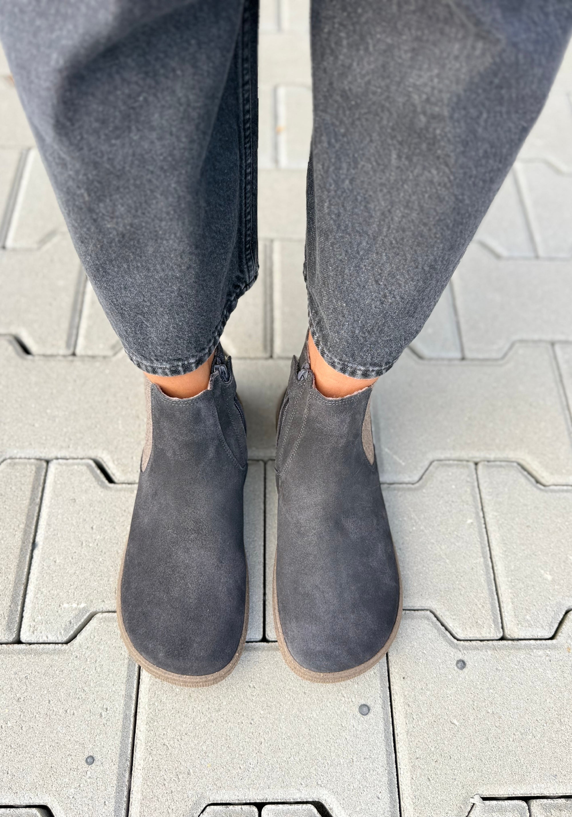 Ghete Barefoot îmblănite - Filas Dark Grey