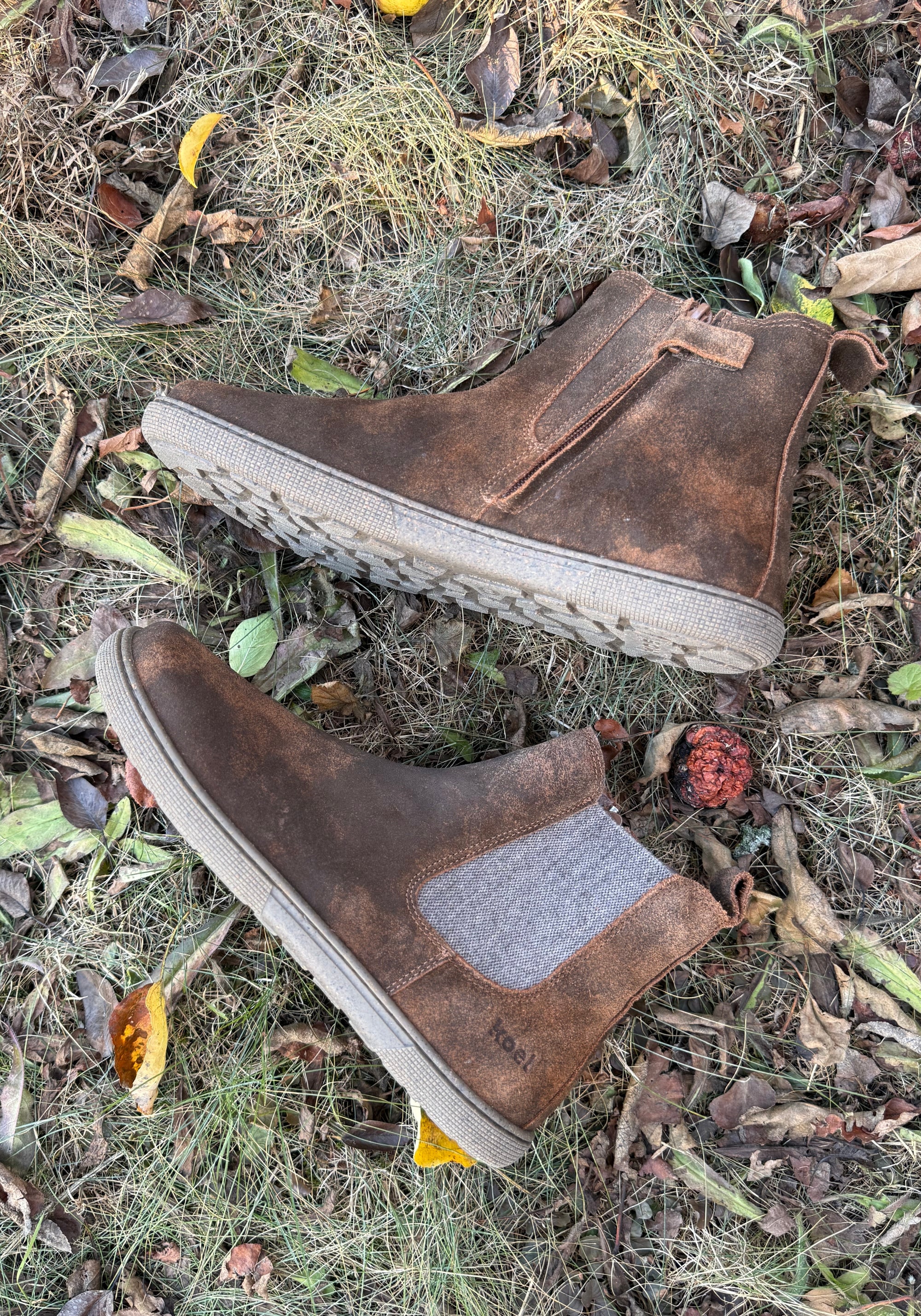 Ghete Barefoot îmblănite - Filas Cognac