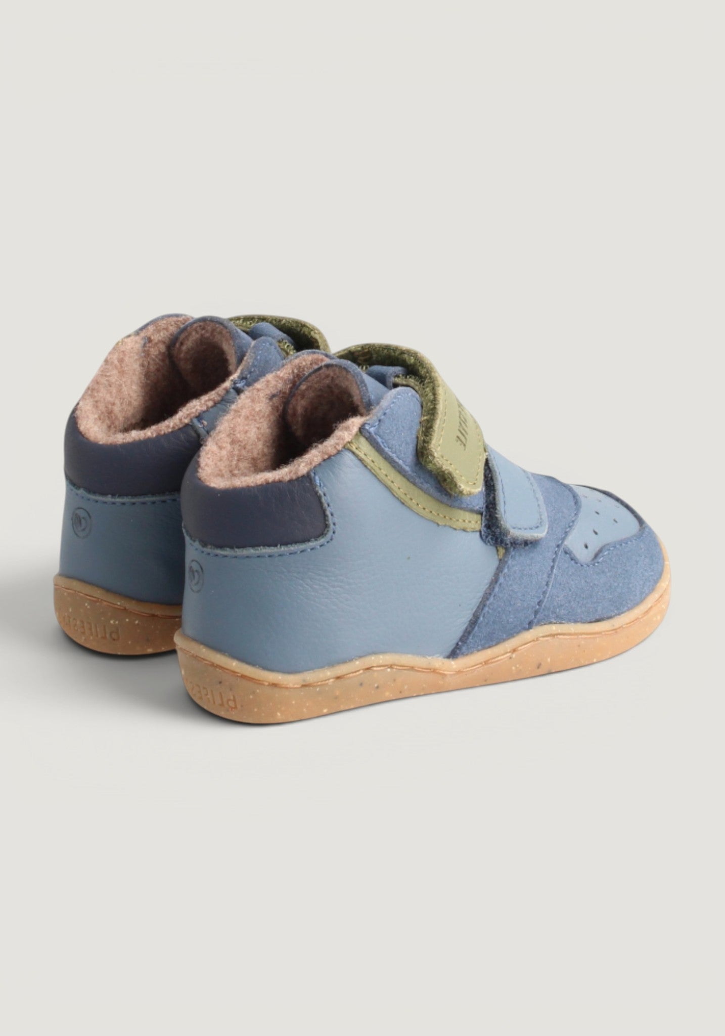 Sneakers Barefoot îmblăniți - Anura Baby Sea Blue
