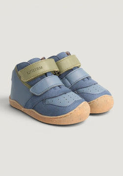 Sneakers Barefoot îmblăniți - Anura Baby Sea Blue