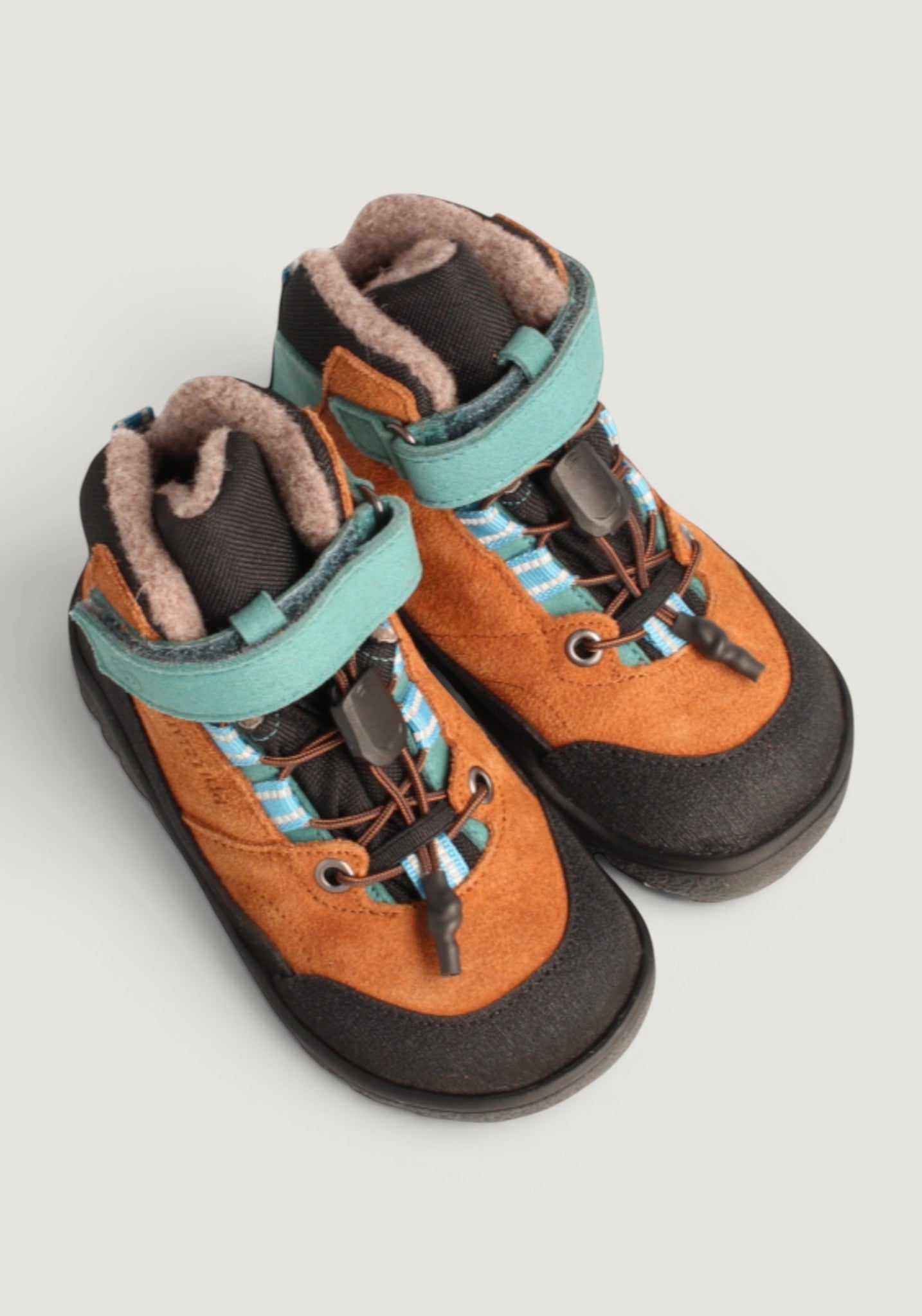 Ghete drumeție Barefoot impermeabile îmblănite - Carpa Hazelnut