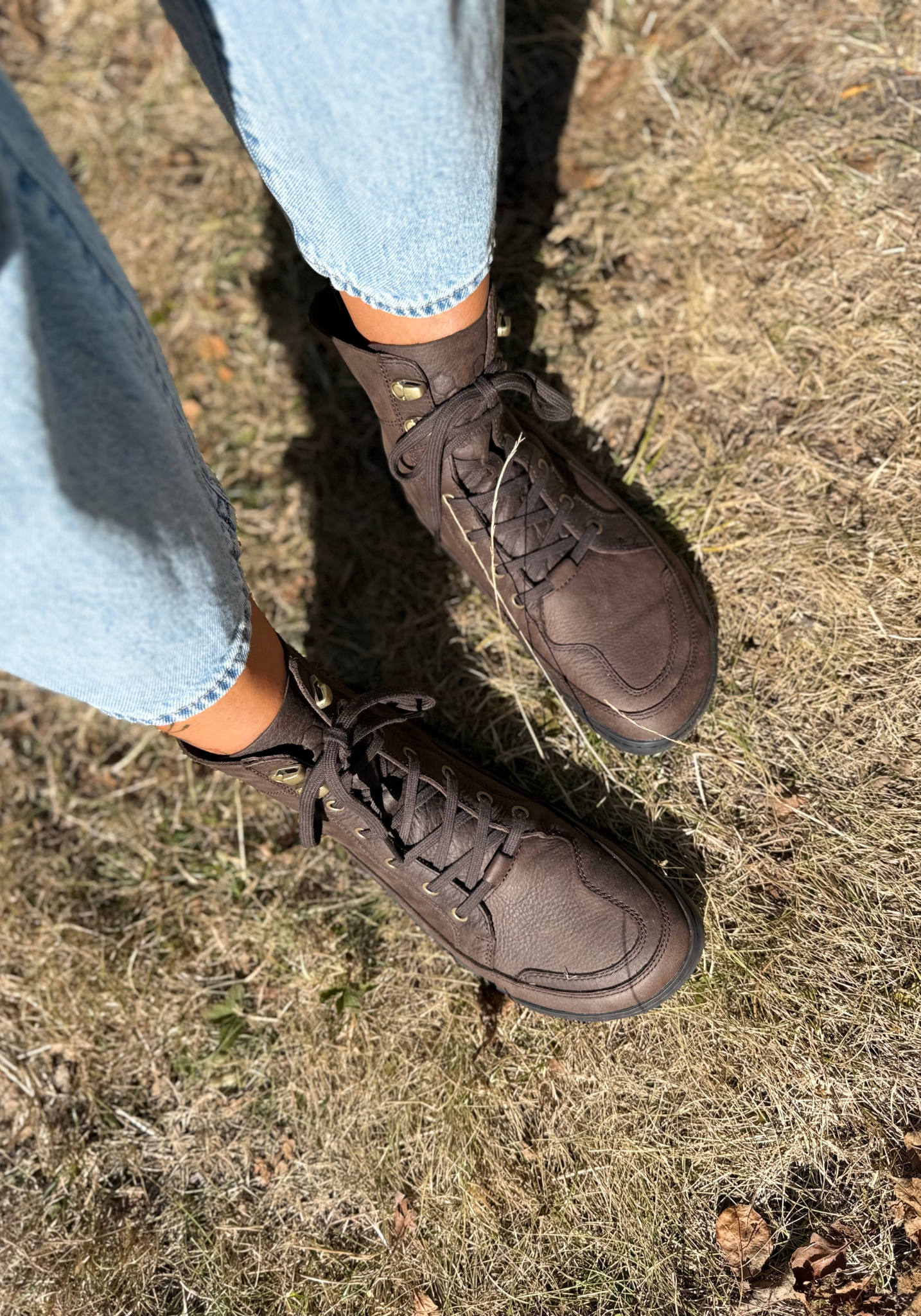 Ghete Barefoot din piele - Gobi Boot II Women Mole
