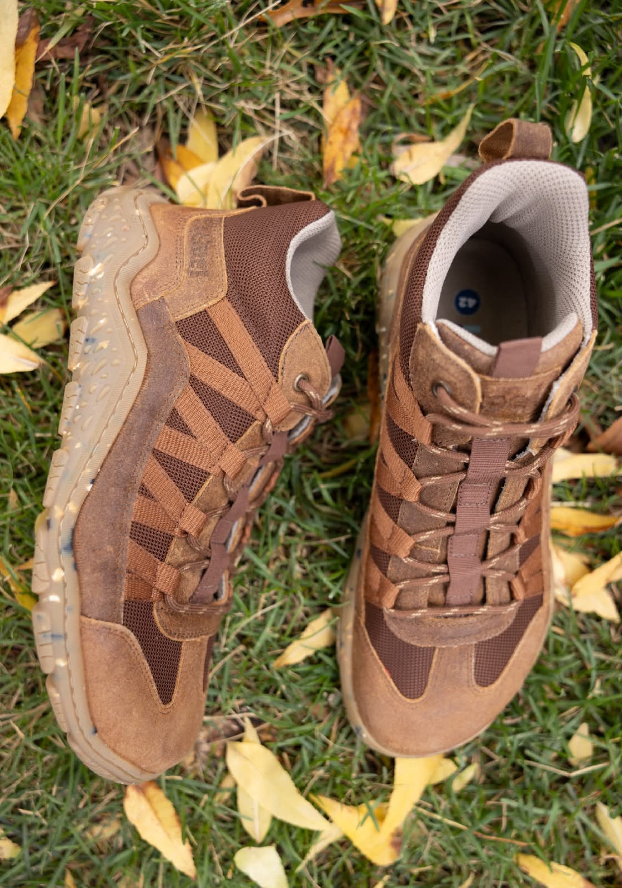Ghete drumeție Barefoot Wide - Raxo Cognac