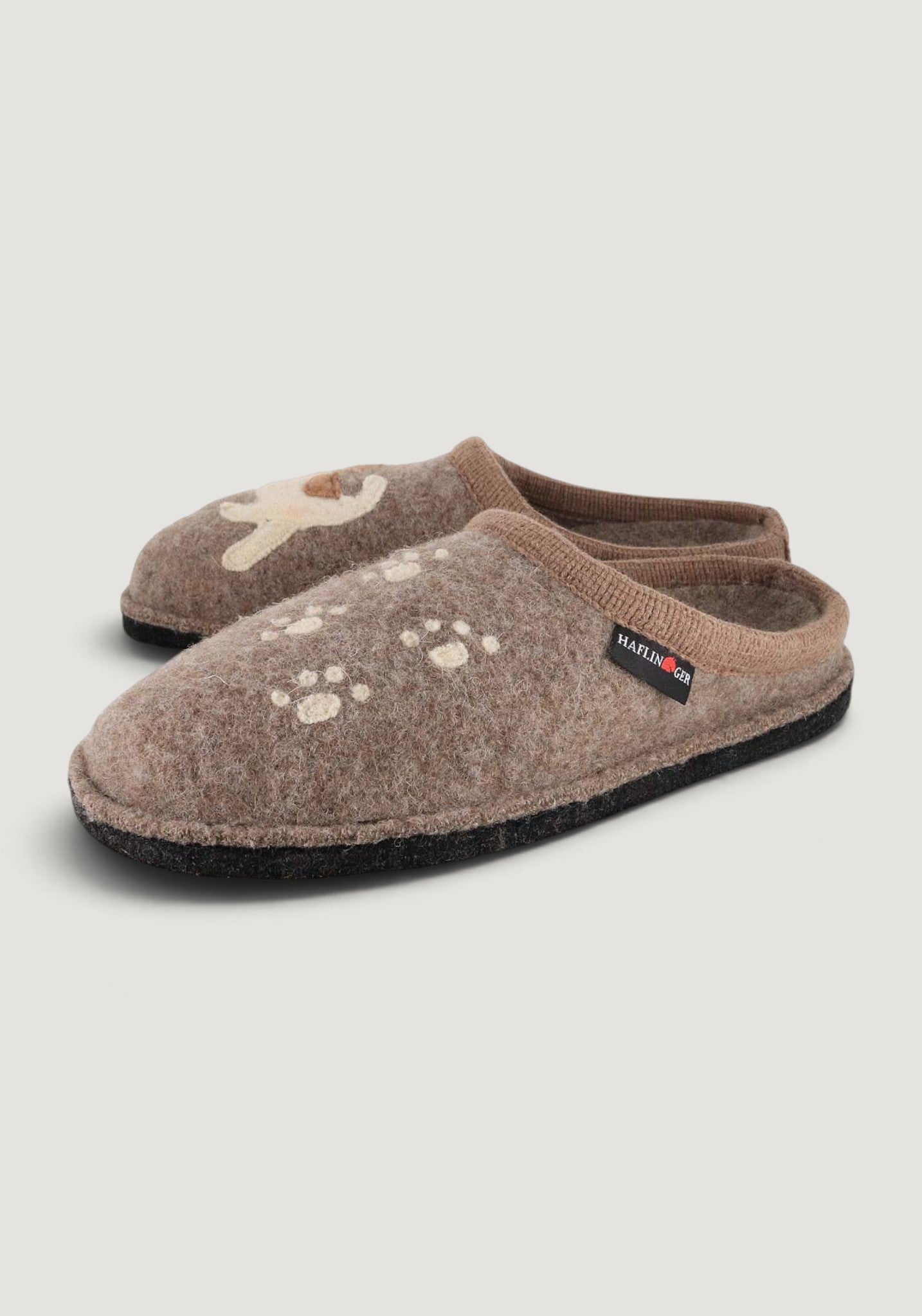 Papuci din lână - Fido Beige