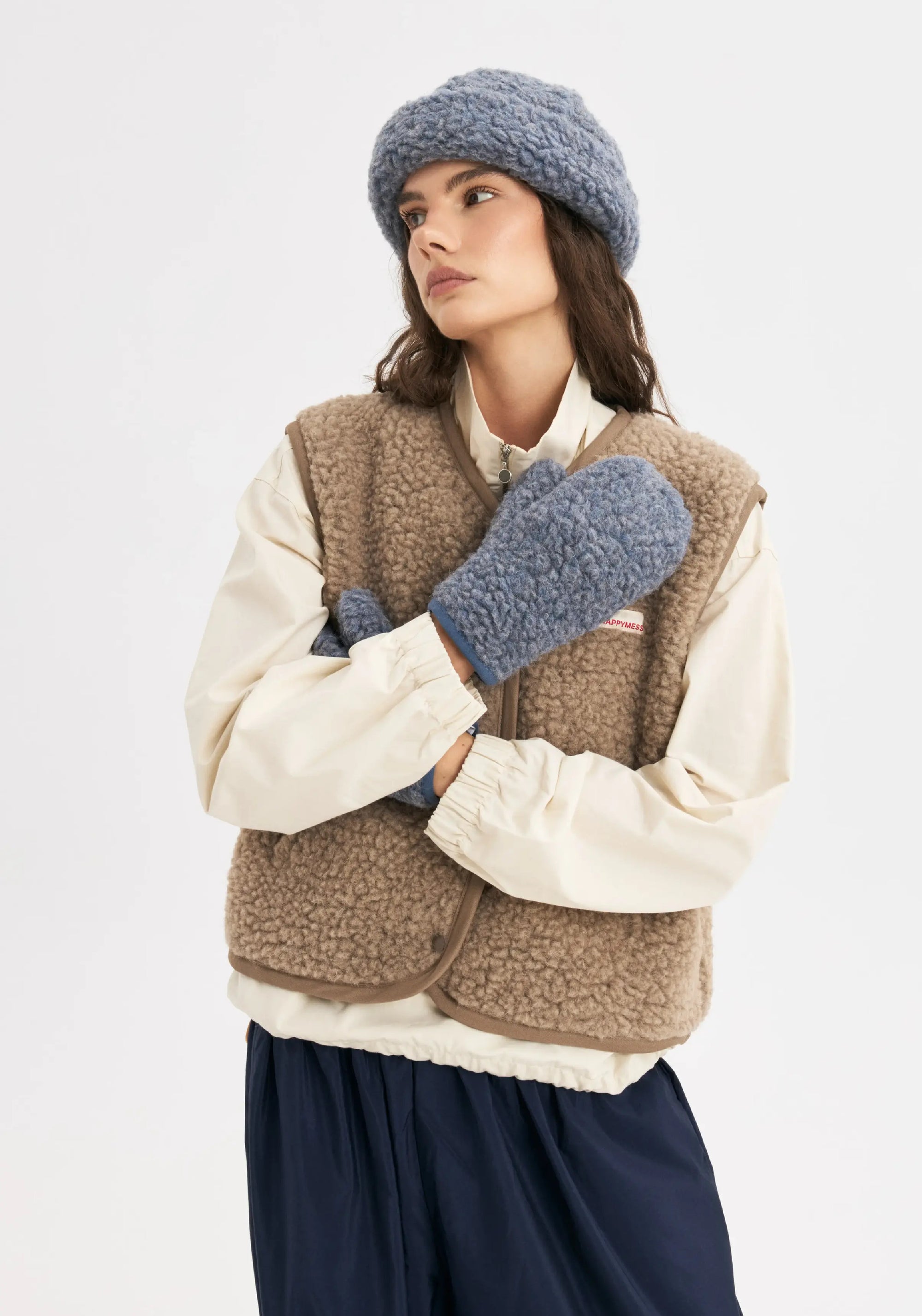 Căciulă fleece din lână merinos - Teddy Baltic