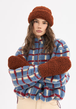 Mănuși cu clapetă fleece din lână merinos - Teddy Clay
