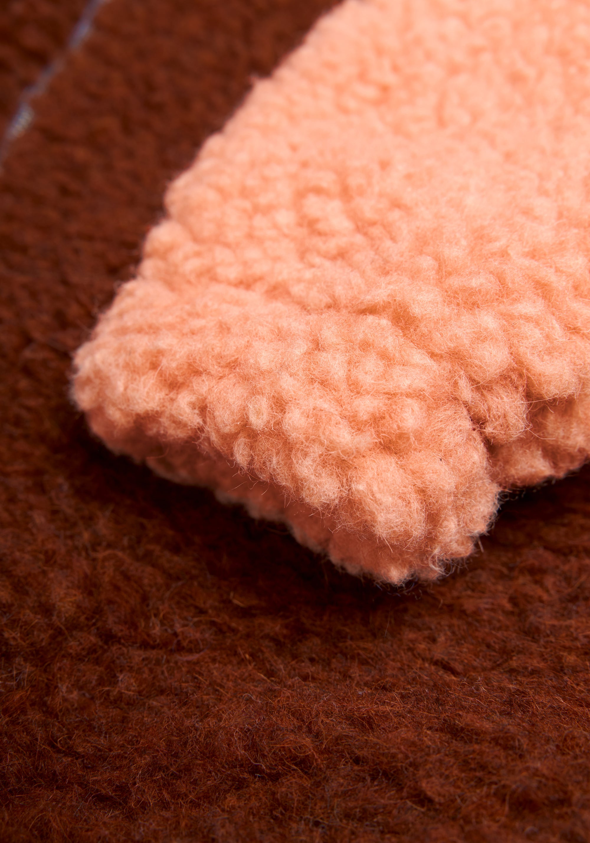 Jachetă bomber oversize fleece din lână merinos - Teddy Grove
