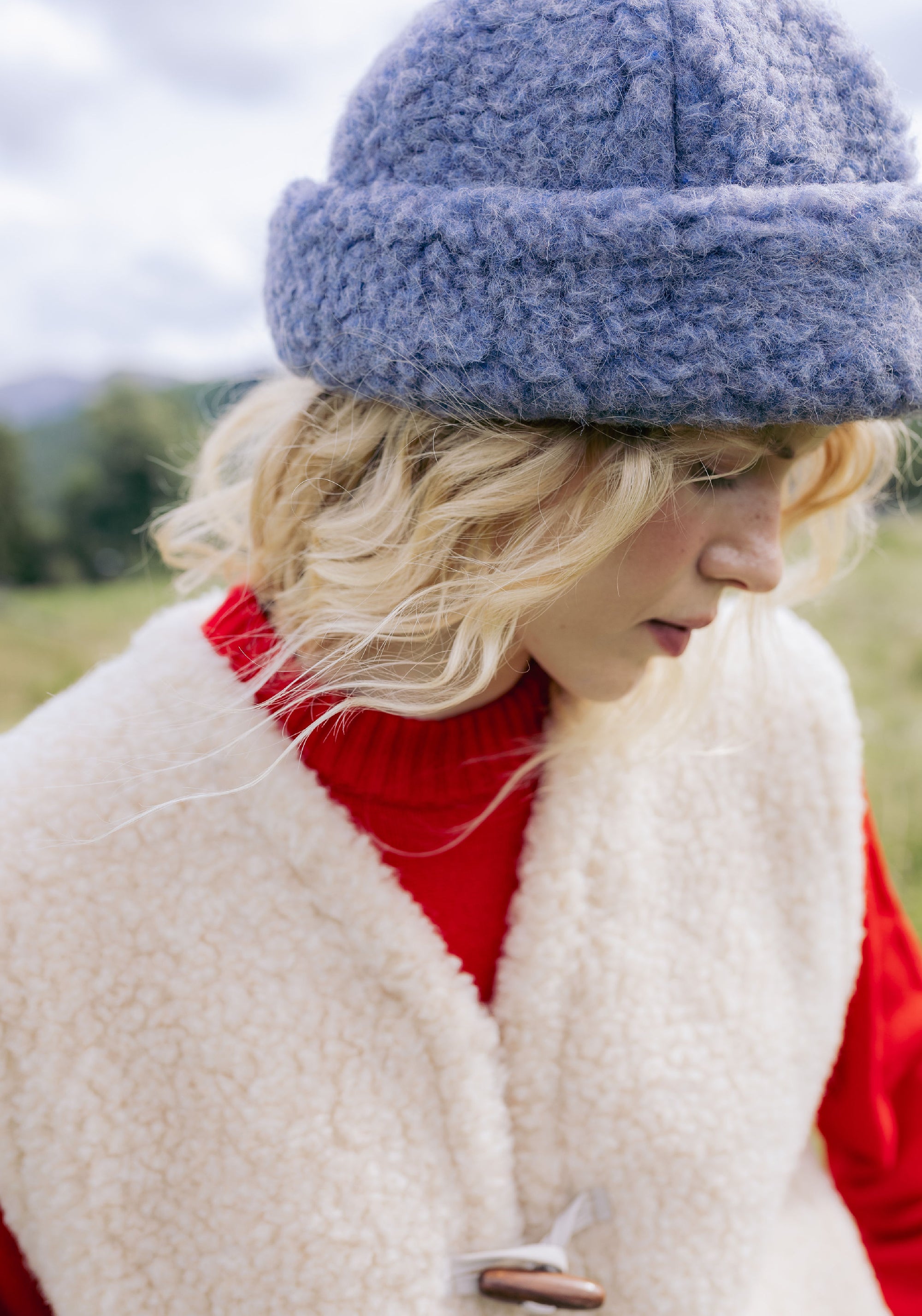 Căciulă fleece din lână merinos - Teddy Baltic