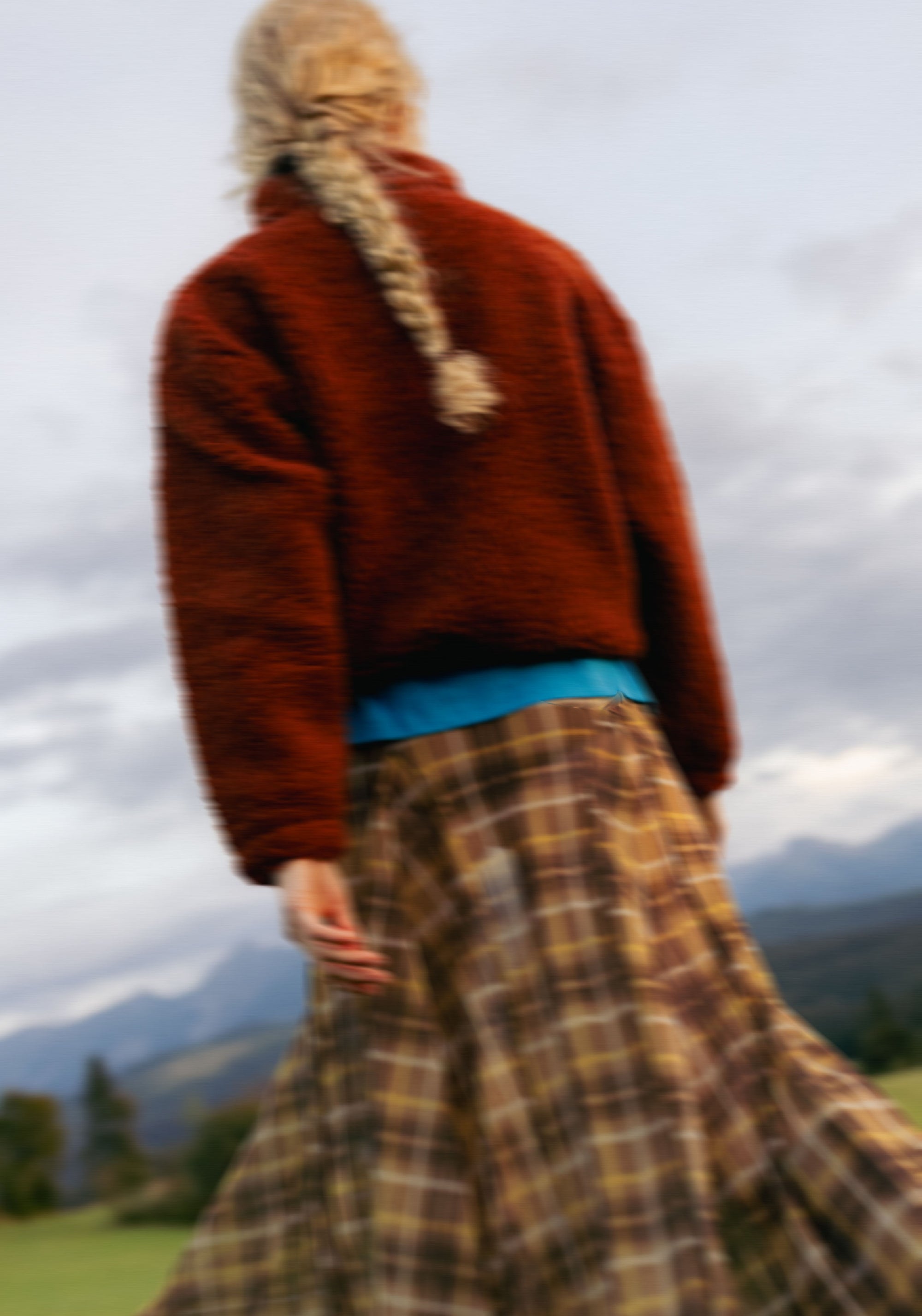 Jachetă bomber oversize fleece din lână merinos - Teddy Clay