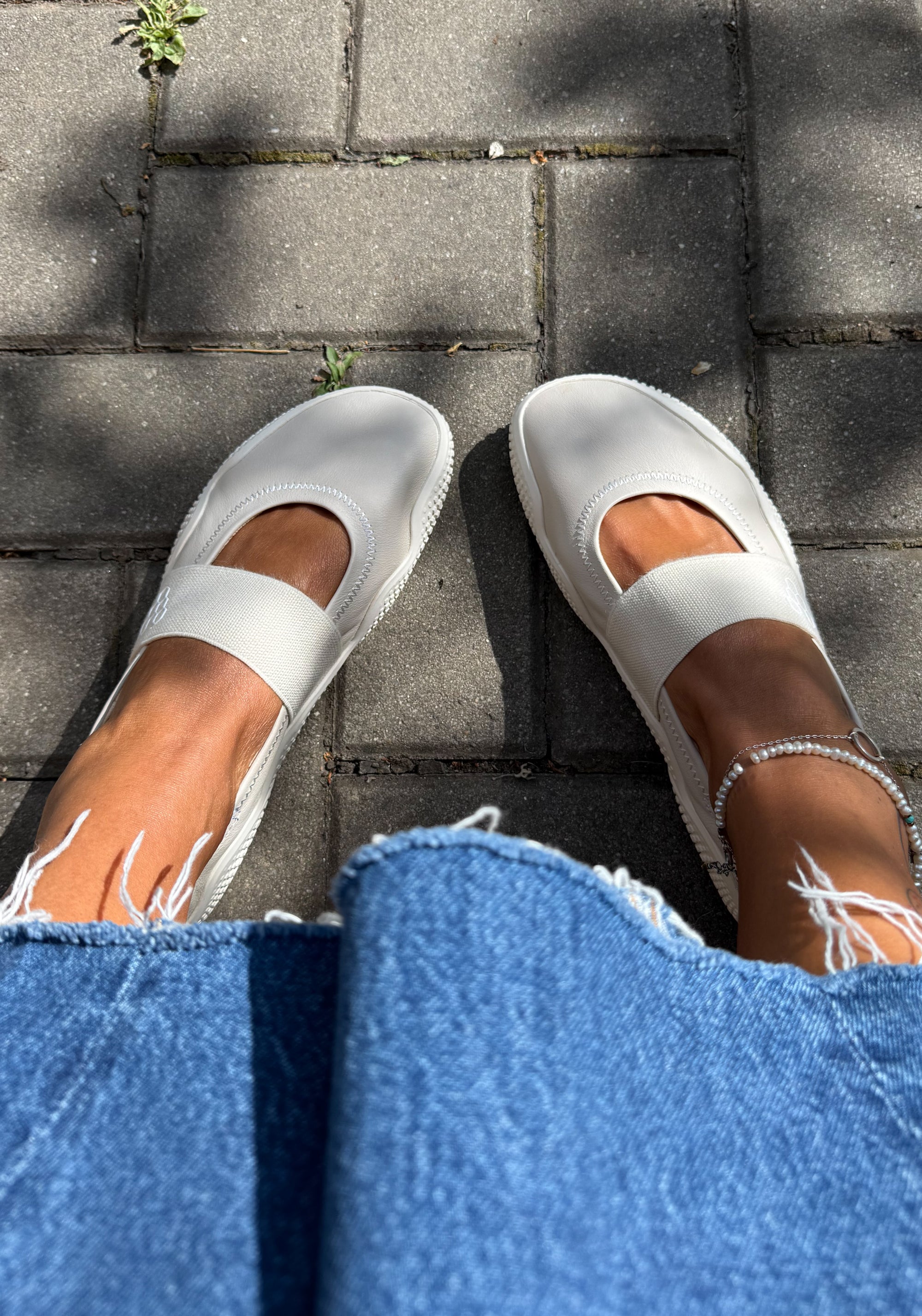 Balerini Barefoot din piele - Motus Studio Ballet Sand