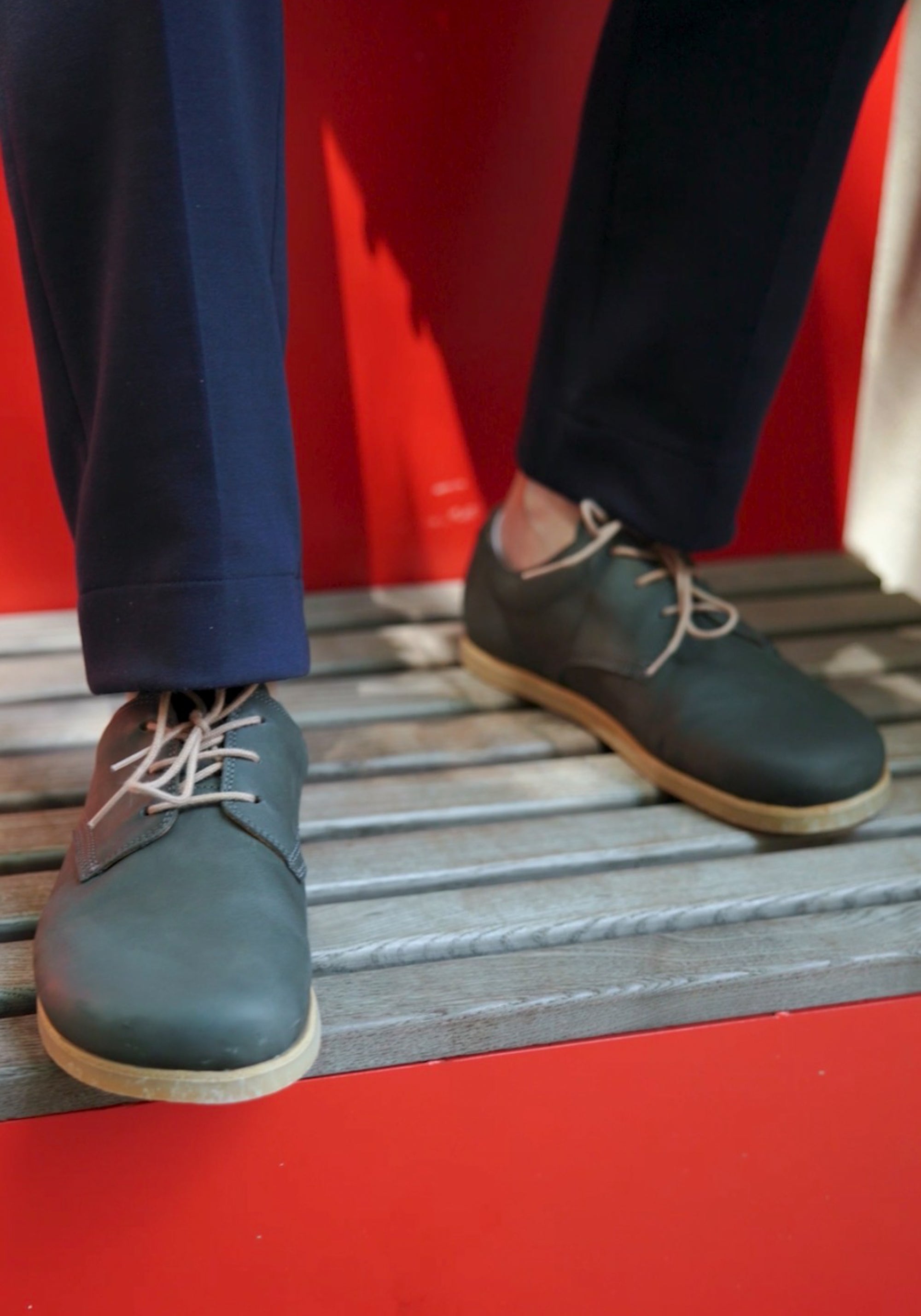 Pantofi Barefoot din piele - Tim Dark Grey