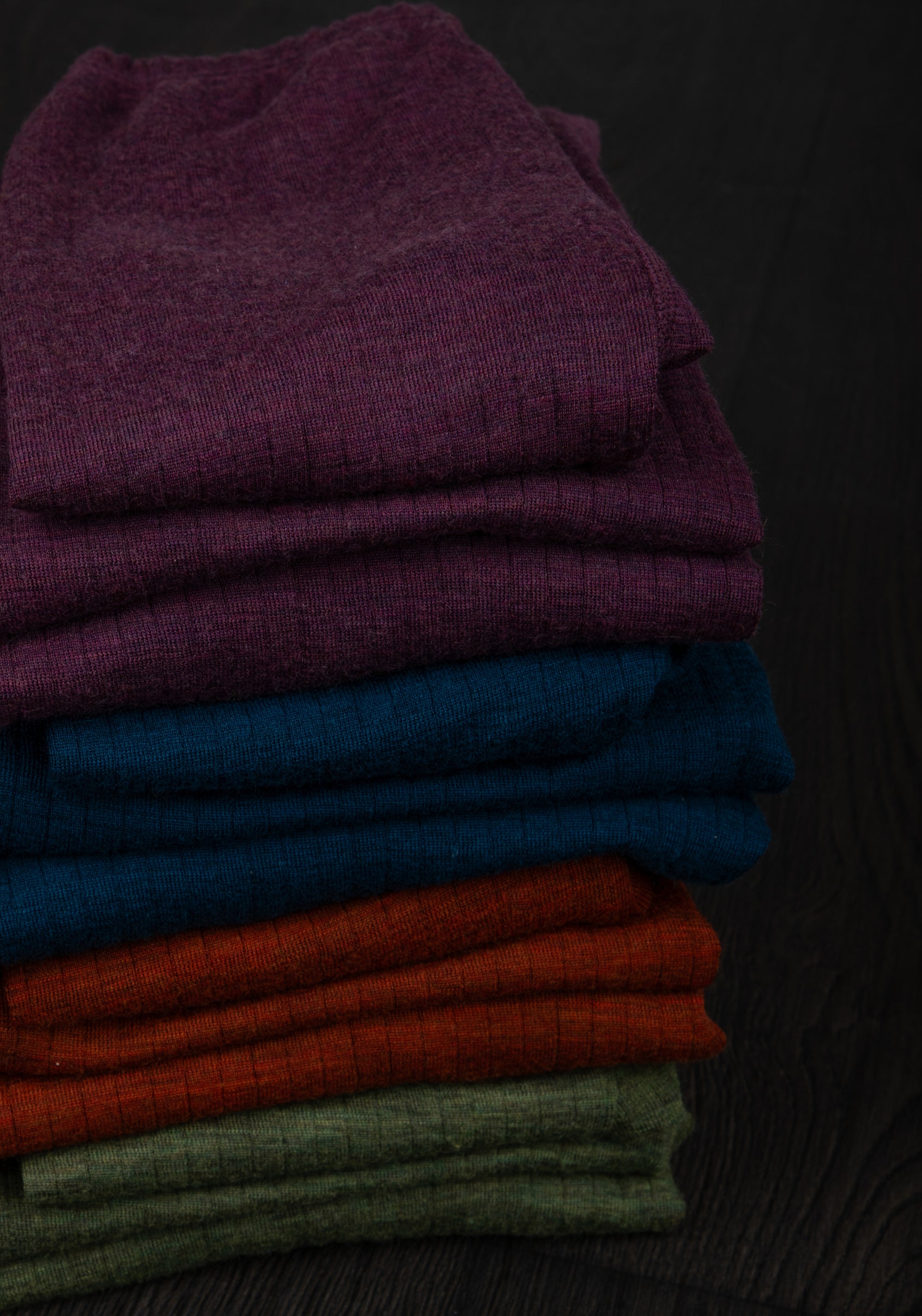 Salopetă cu șosete lână merinos - Basic Dark Turquoise