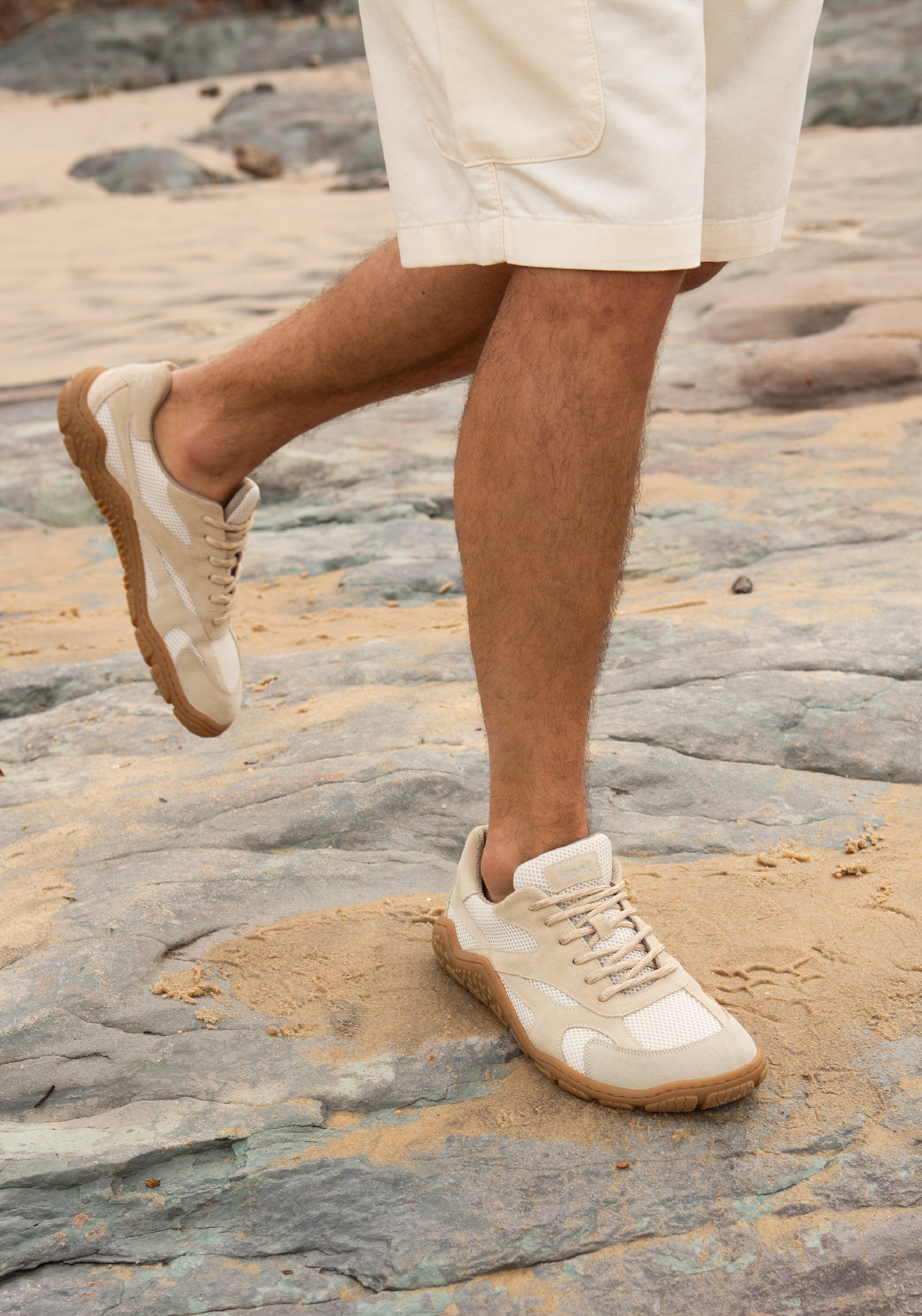 Pantofi drumeție Barefoot - Ralph Beige