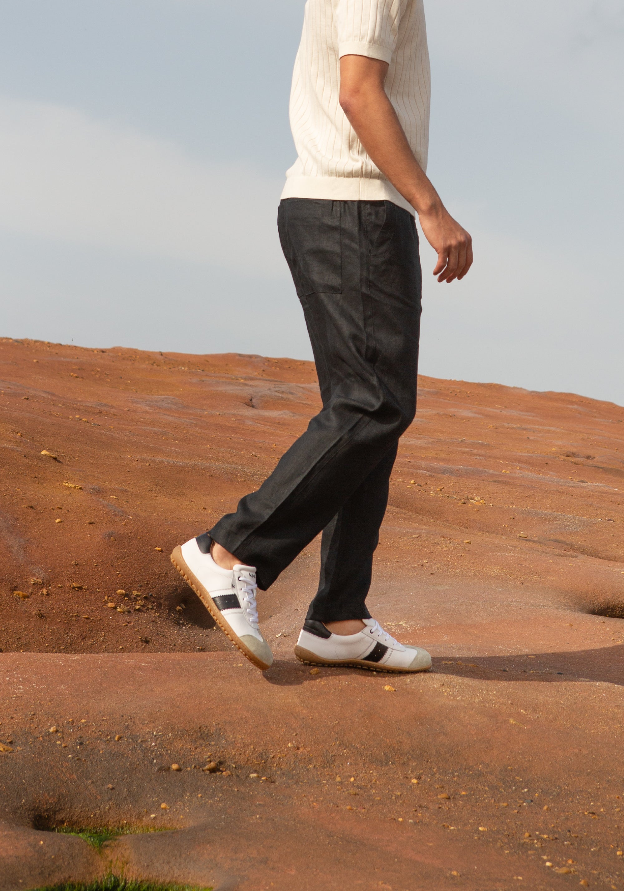Sneakers Barefoot din piele - Ila Light Beige
