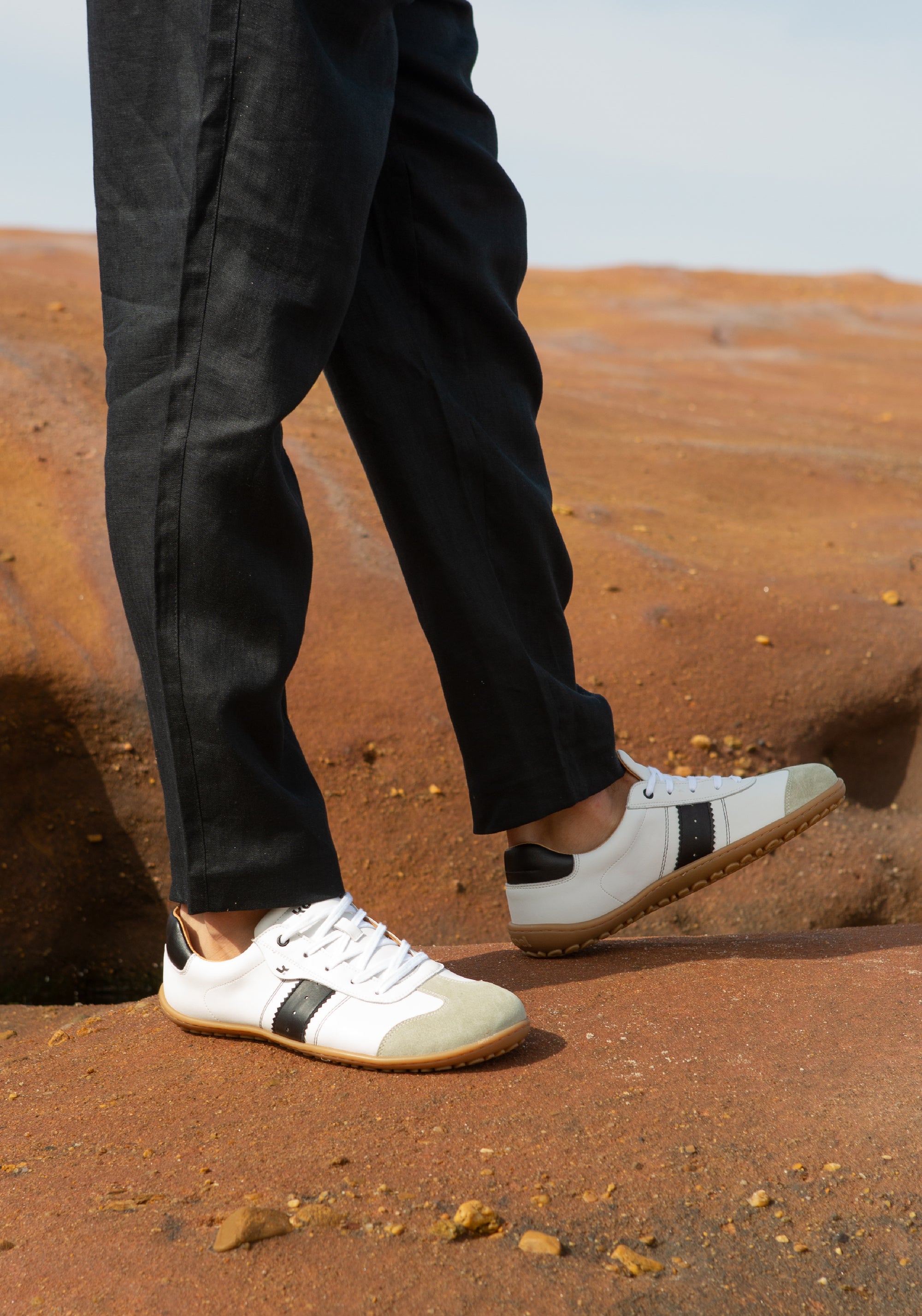 Sneakers Barefoot din piele - Ila Light Beige