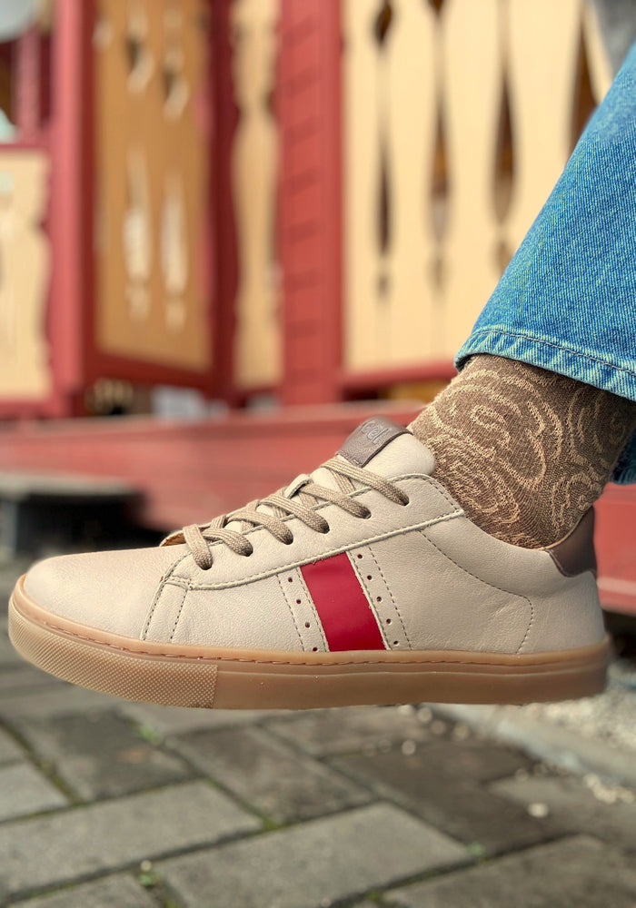 Sneakers Barefoot din piele - Hazel Beige