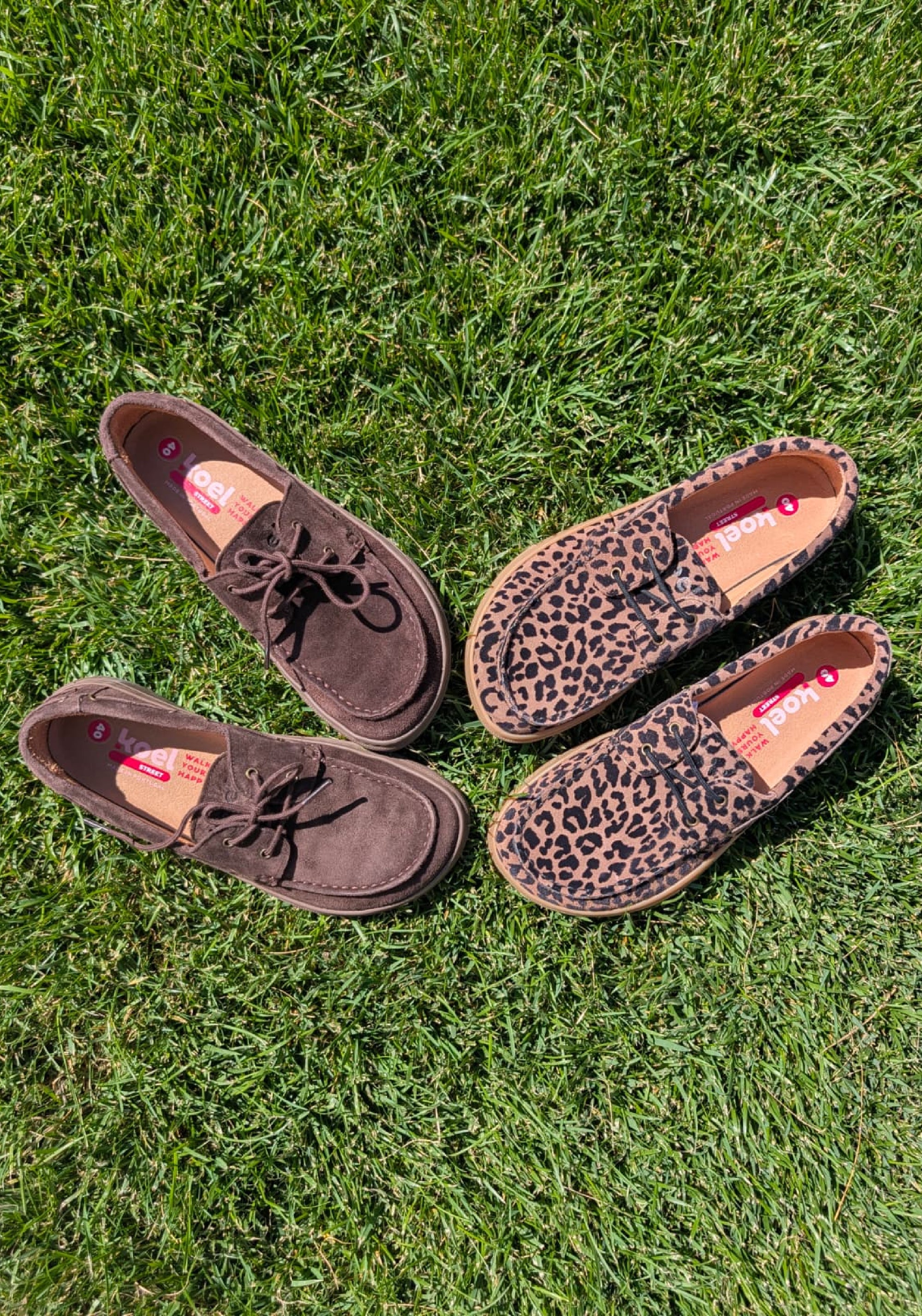 Pantofi Barefoot din piele întoarsă - Hivera Brown
