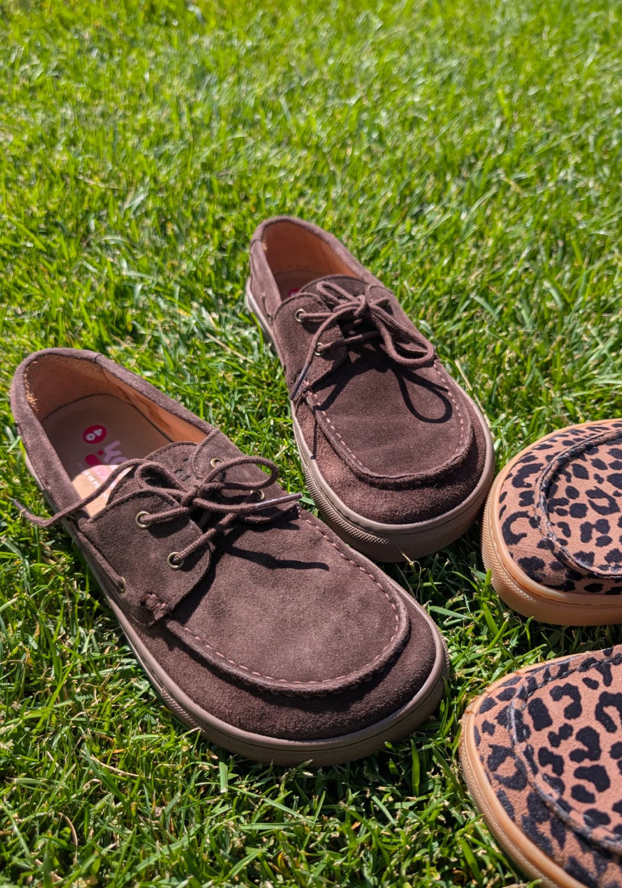 Pantofi Barefoot din piele întoarsă - Hivera Brown