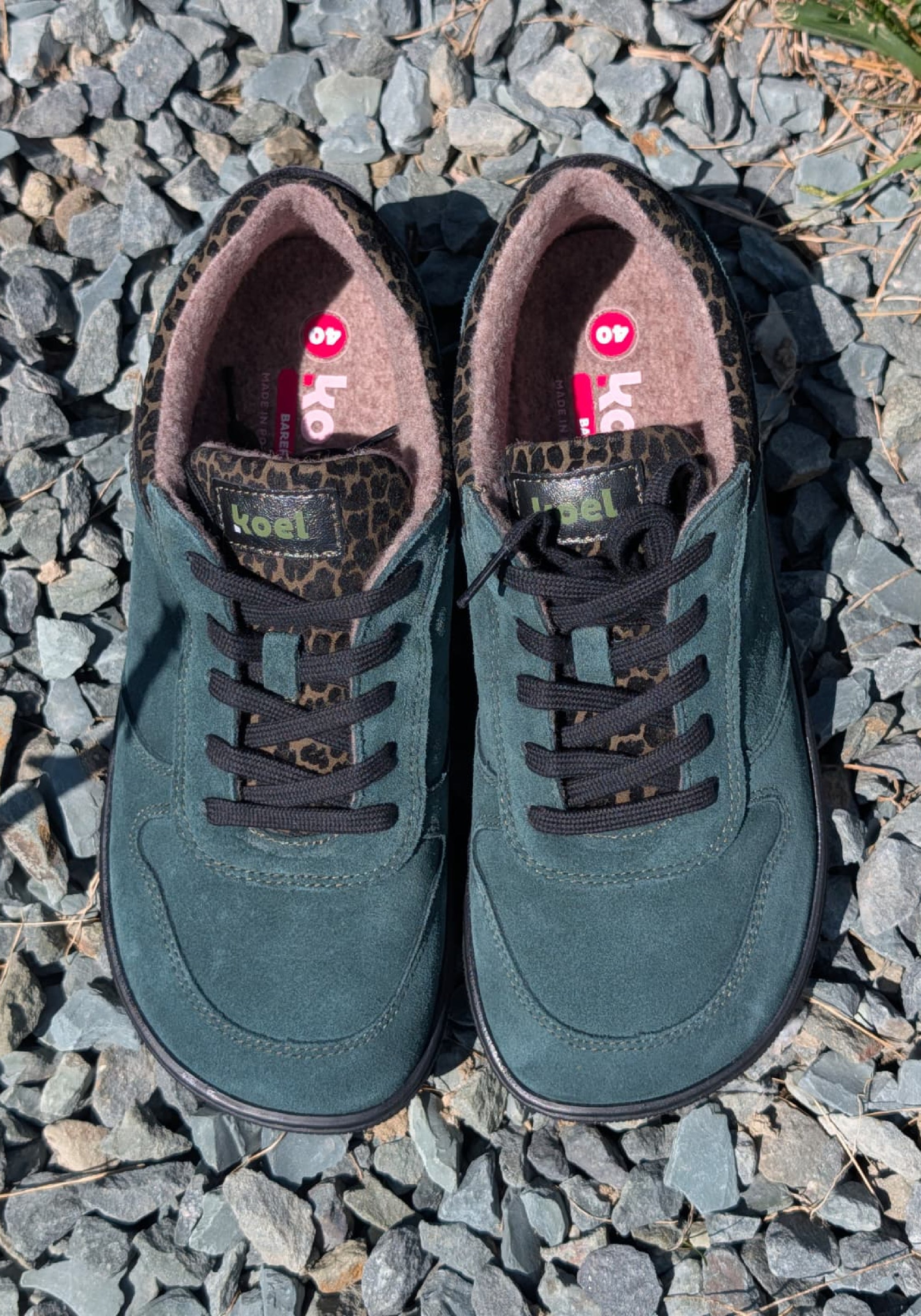 Sneakers Barefoot îmblăniți - Francie Leo Green