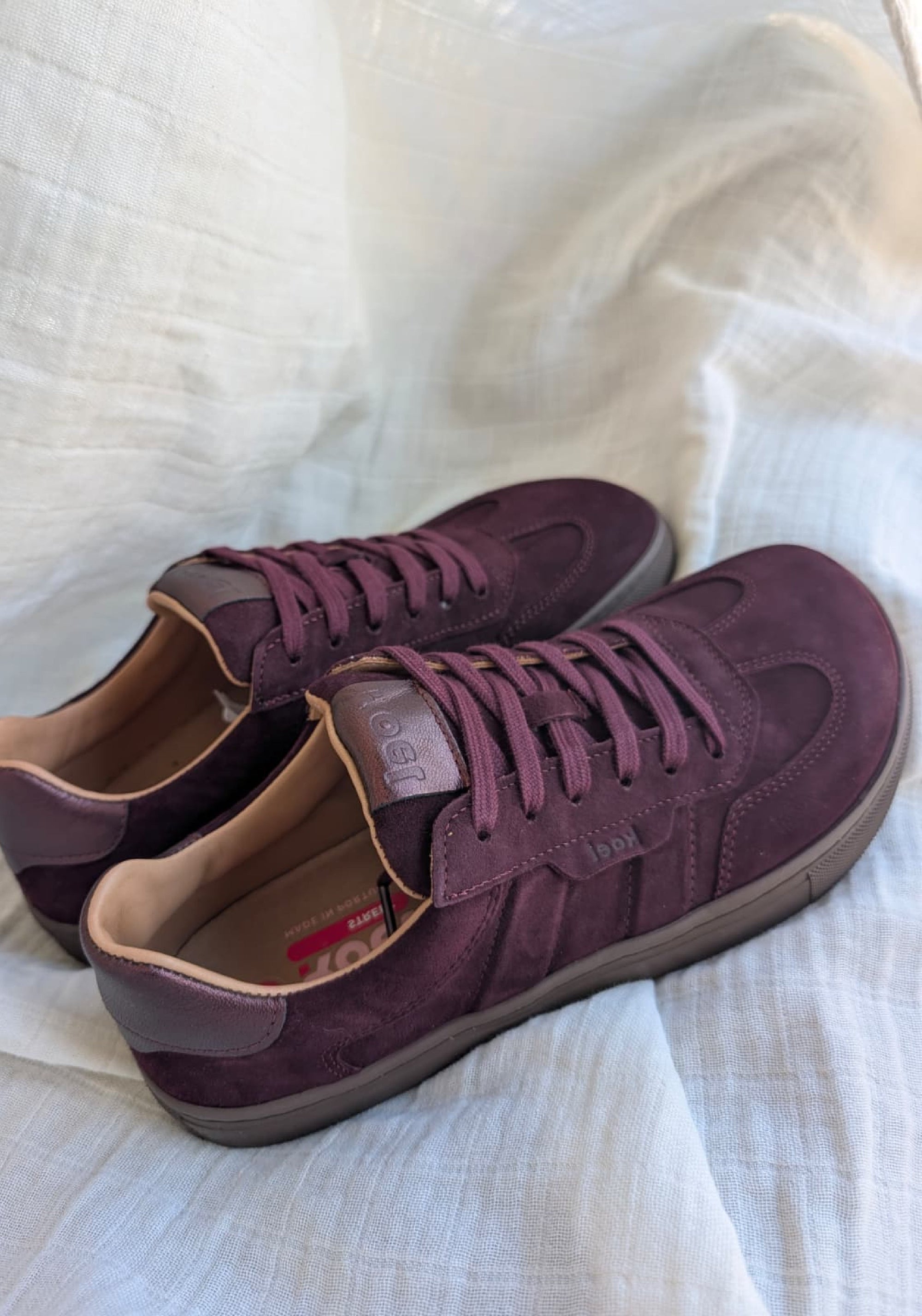 Sneakers Barefoot din piele întoarsă - Helena Bordo