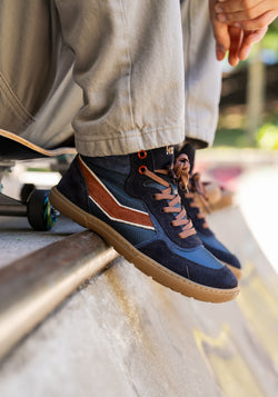 Sneakers Barefoot din piele - Danish Navy