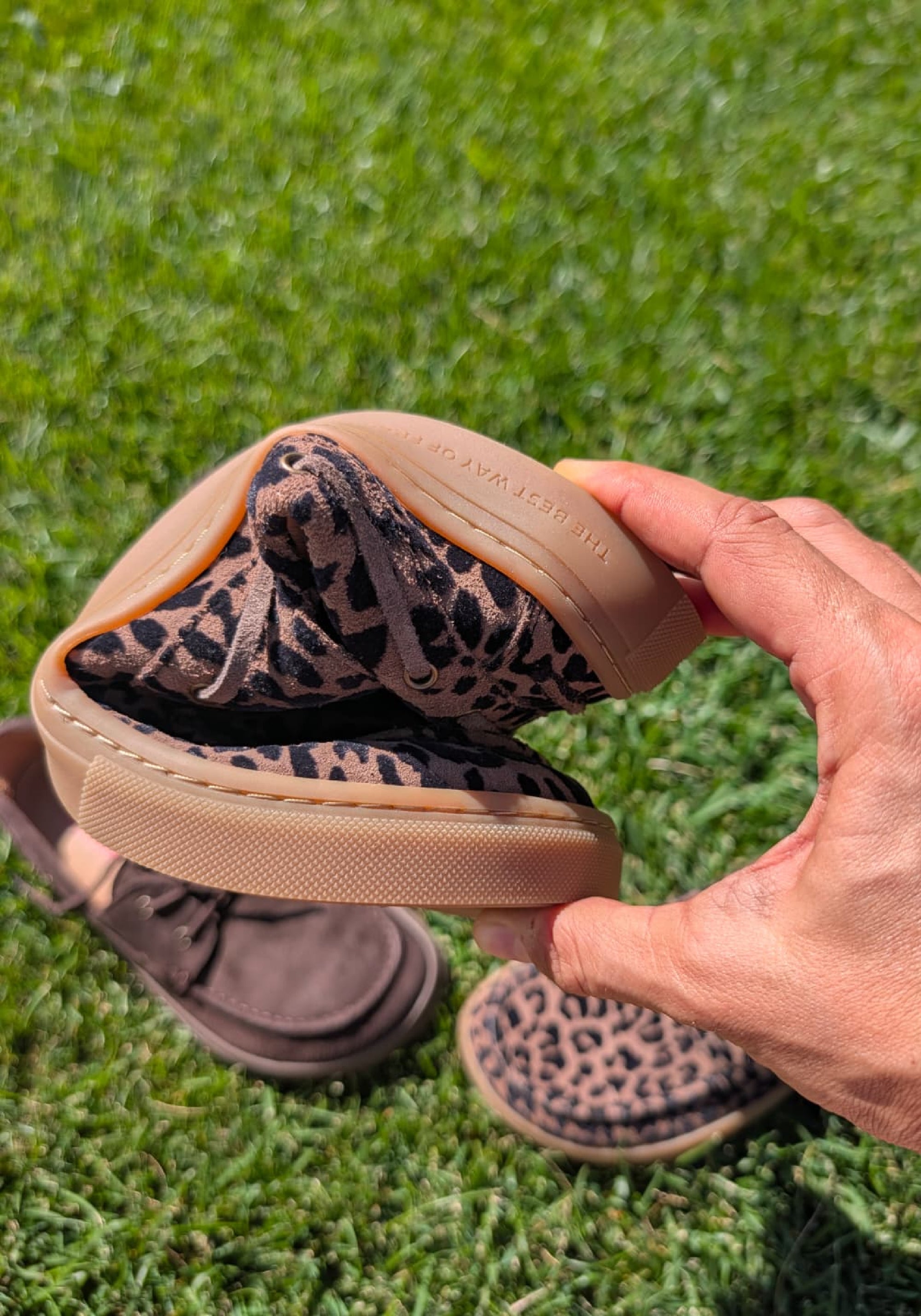 Pantofi Barefoot din piele întoarsă - Hivera Leo Beige