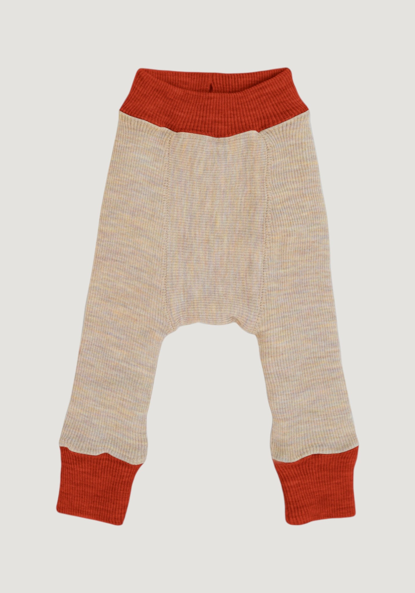 Pantaloni dublați din lână merinos - Rich Amber