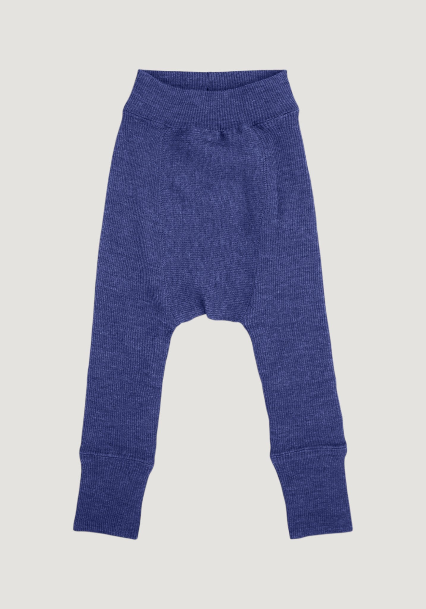 Pantaloni dublați din lână merinos - Twilight Blue