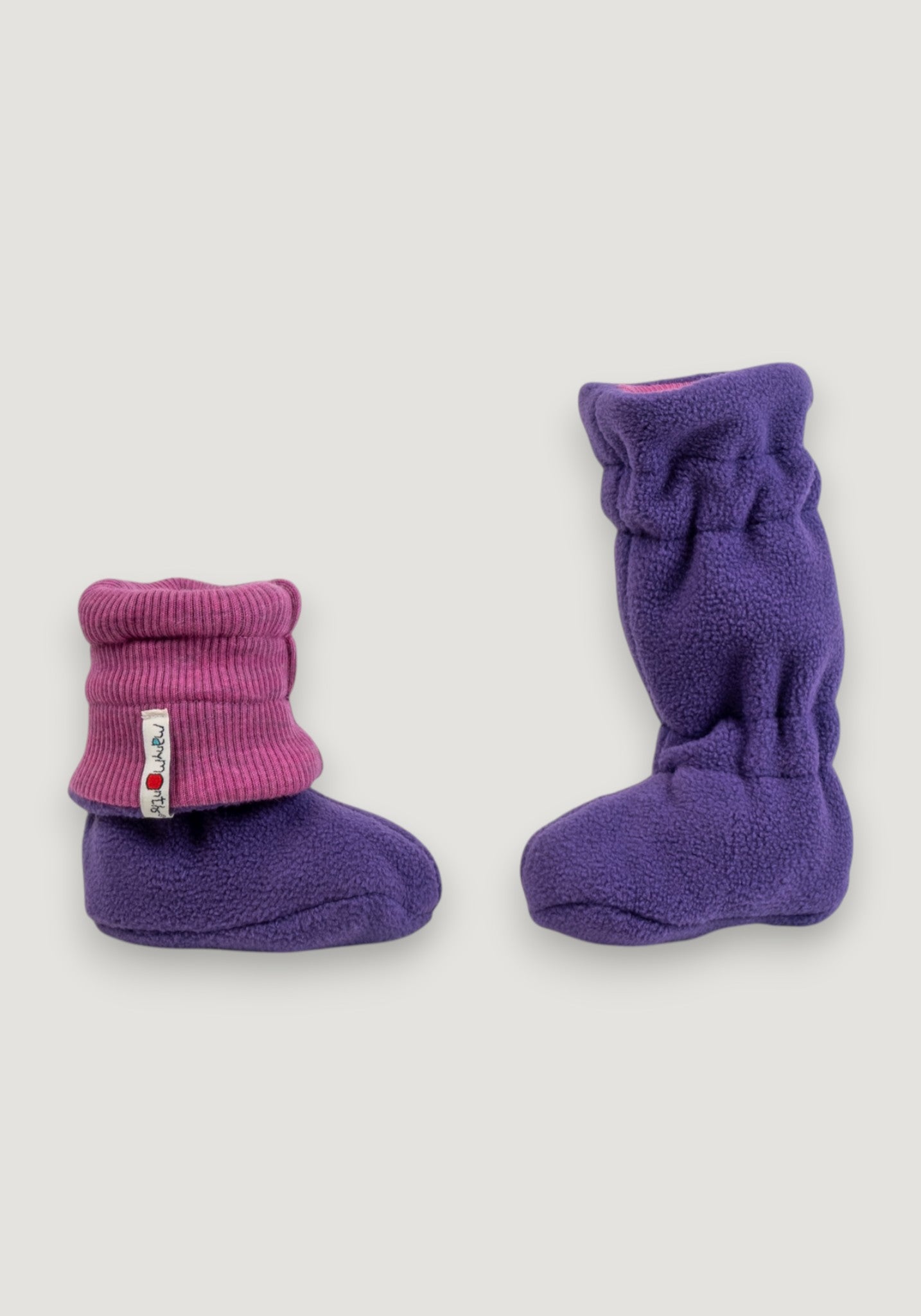 Botoșei înalți din lână merinos - Nebula Pink/Berry