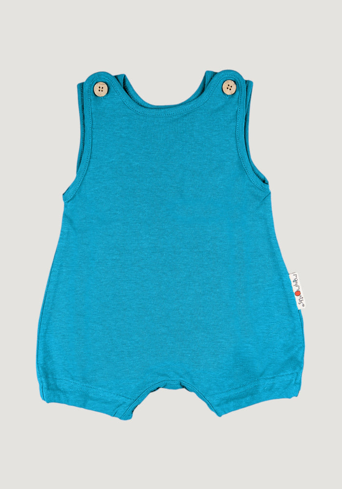 Summersuit din cânepă și bumbac - Bubble Caribbean Blue