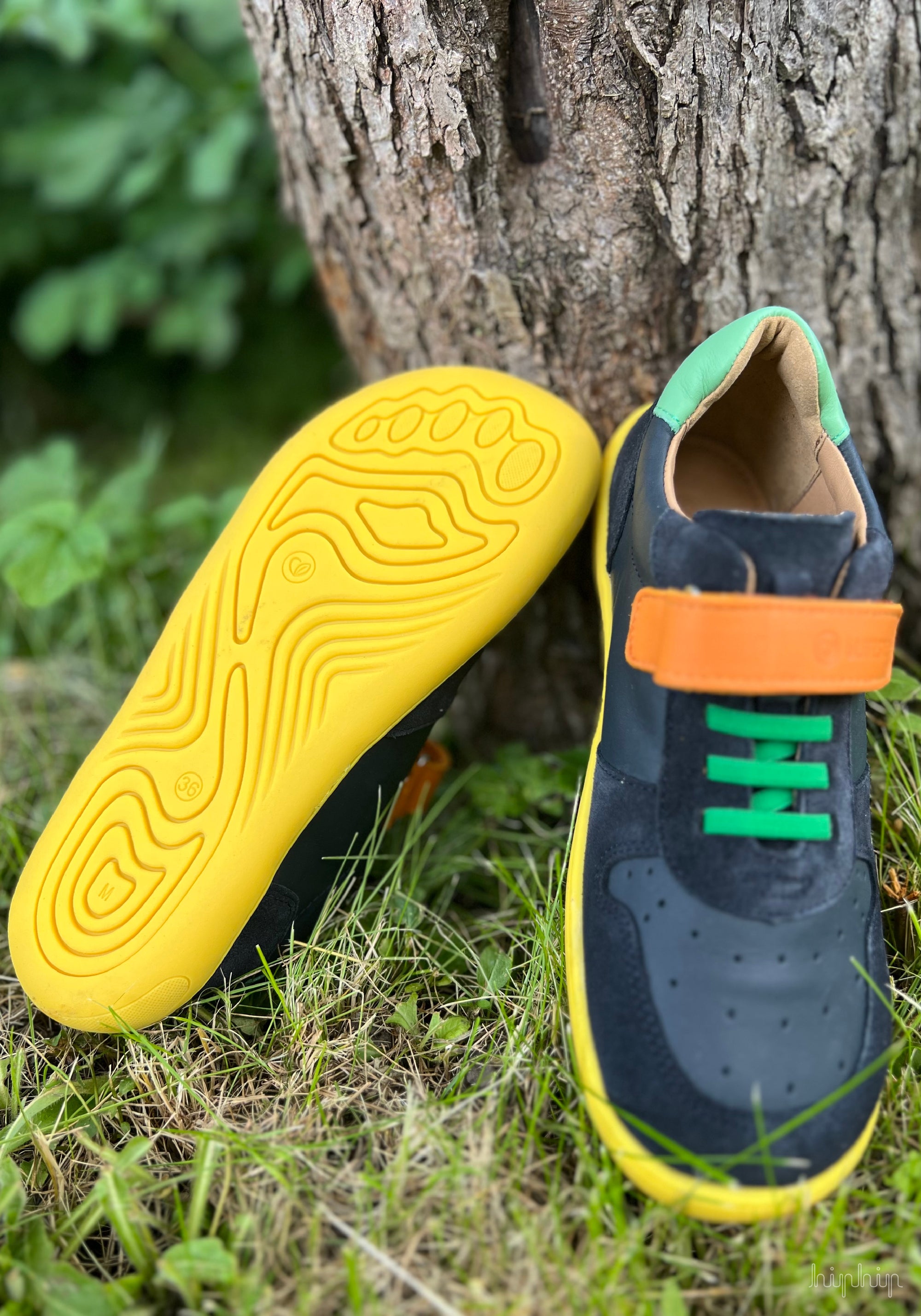 Sneakers Barefoot din piele - Sali Marine