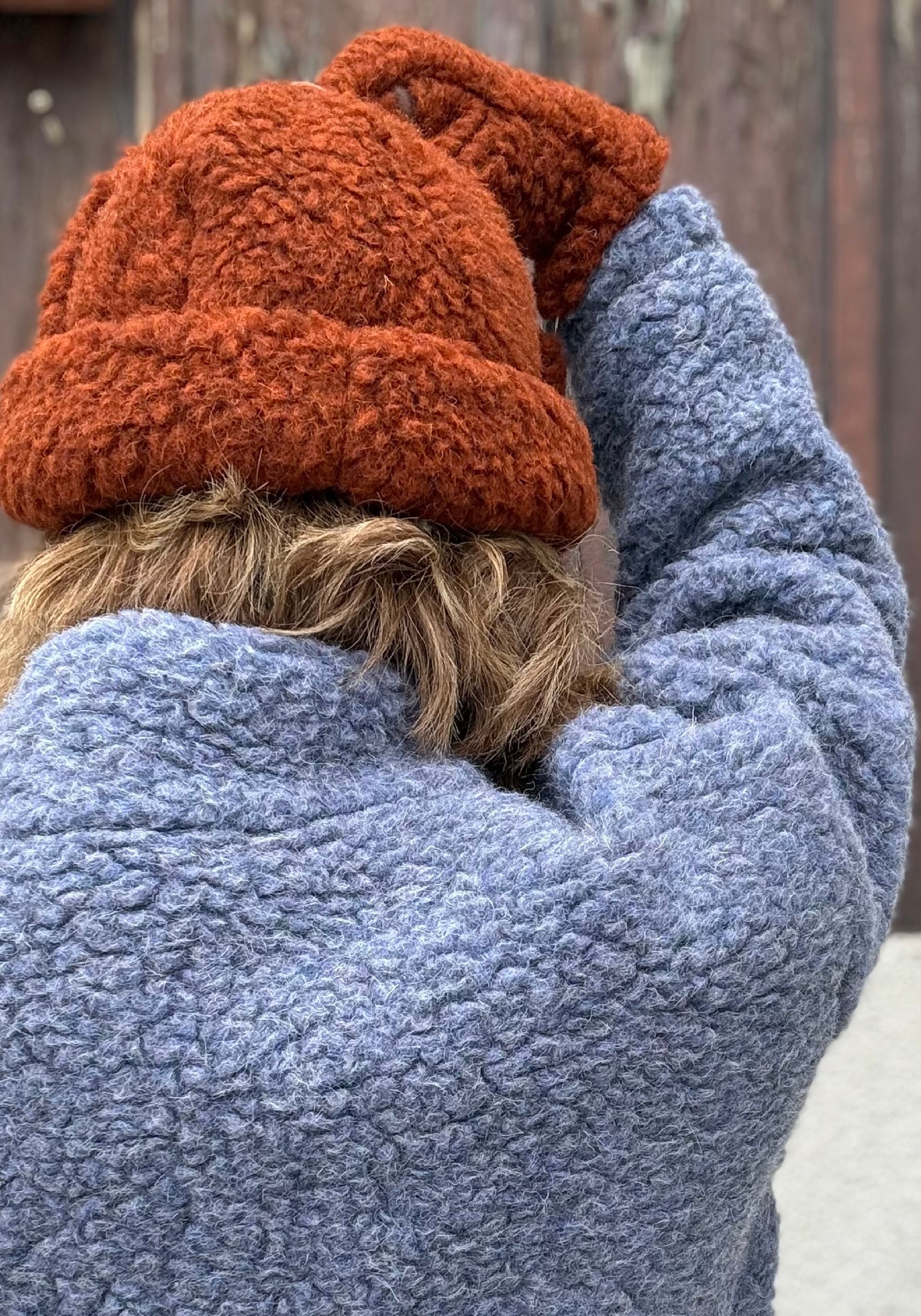 Căciulă fleece din lână merinos - Teddy Clay