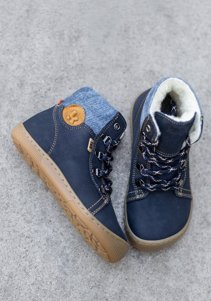 Ghete Barefoot impermeabile îmblănite - Deemer Navy