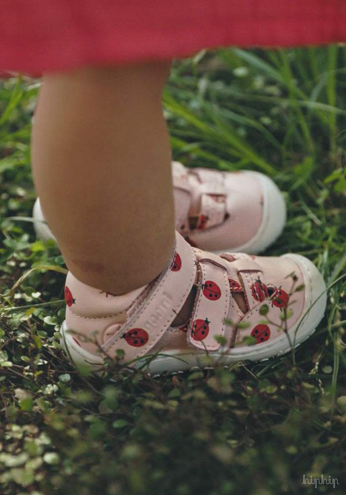 Sandale Barefoot piele - Hana Lady Bugs