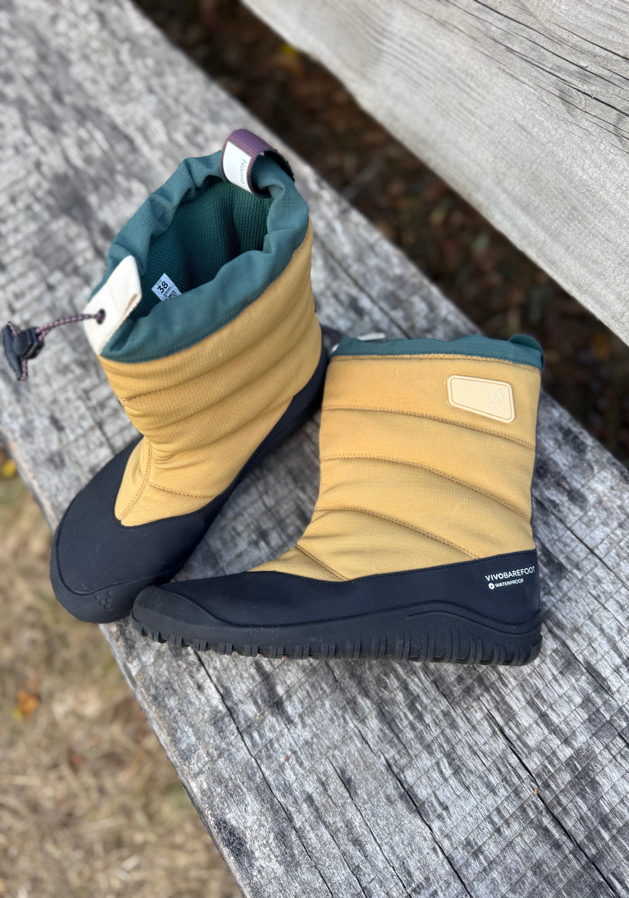 Cizme Barefoot impermeabile - Tracker Boot AT Kids Wood