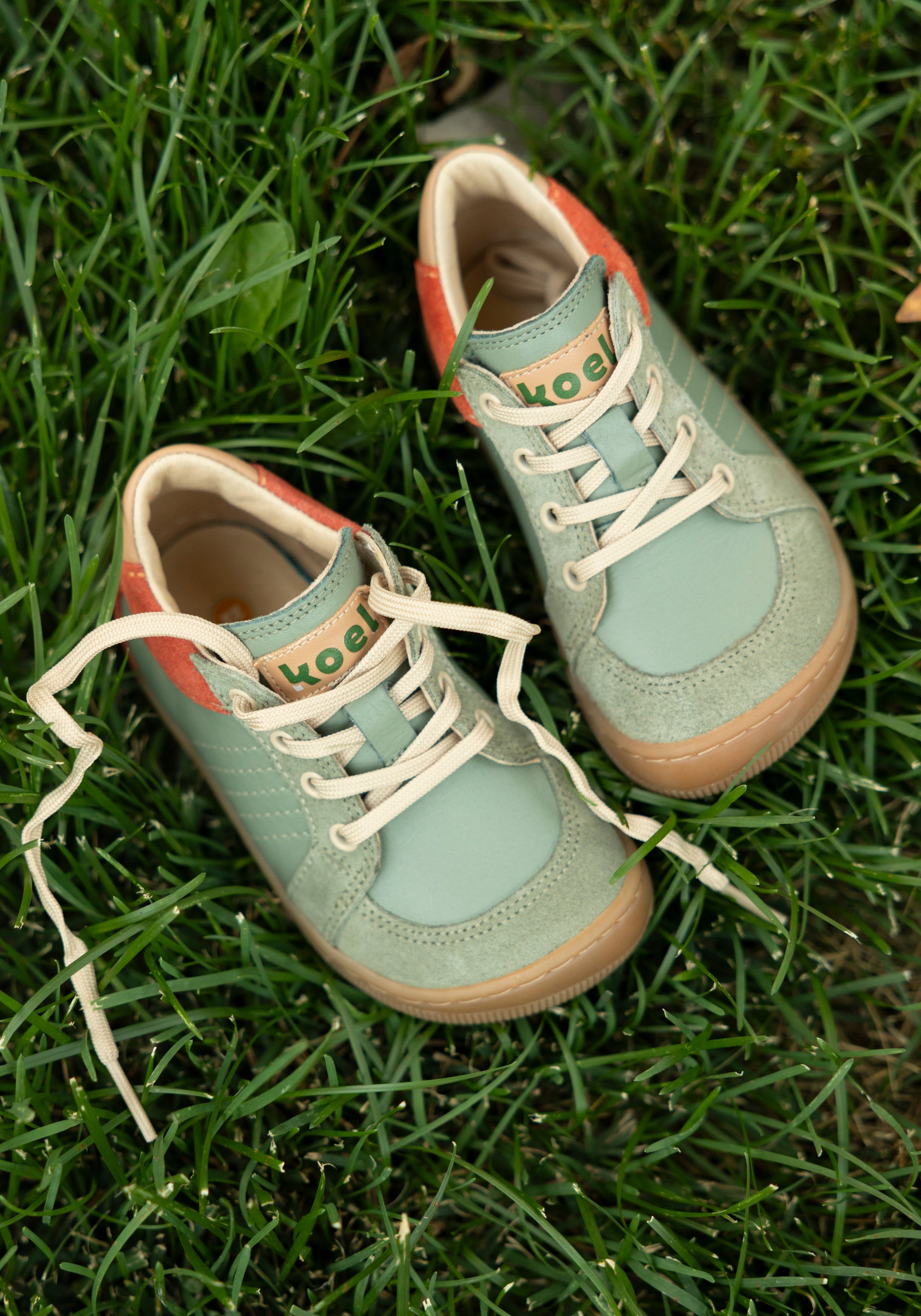 Sneakers Barefoot din piele - Dion Olive