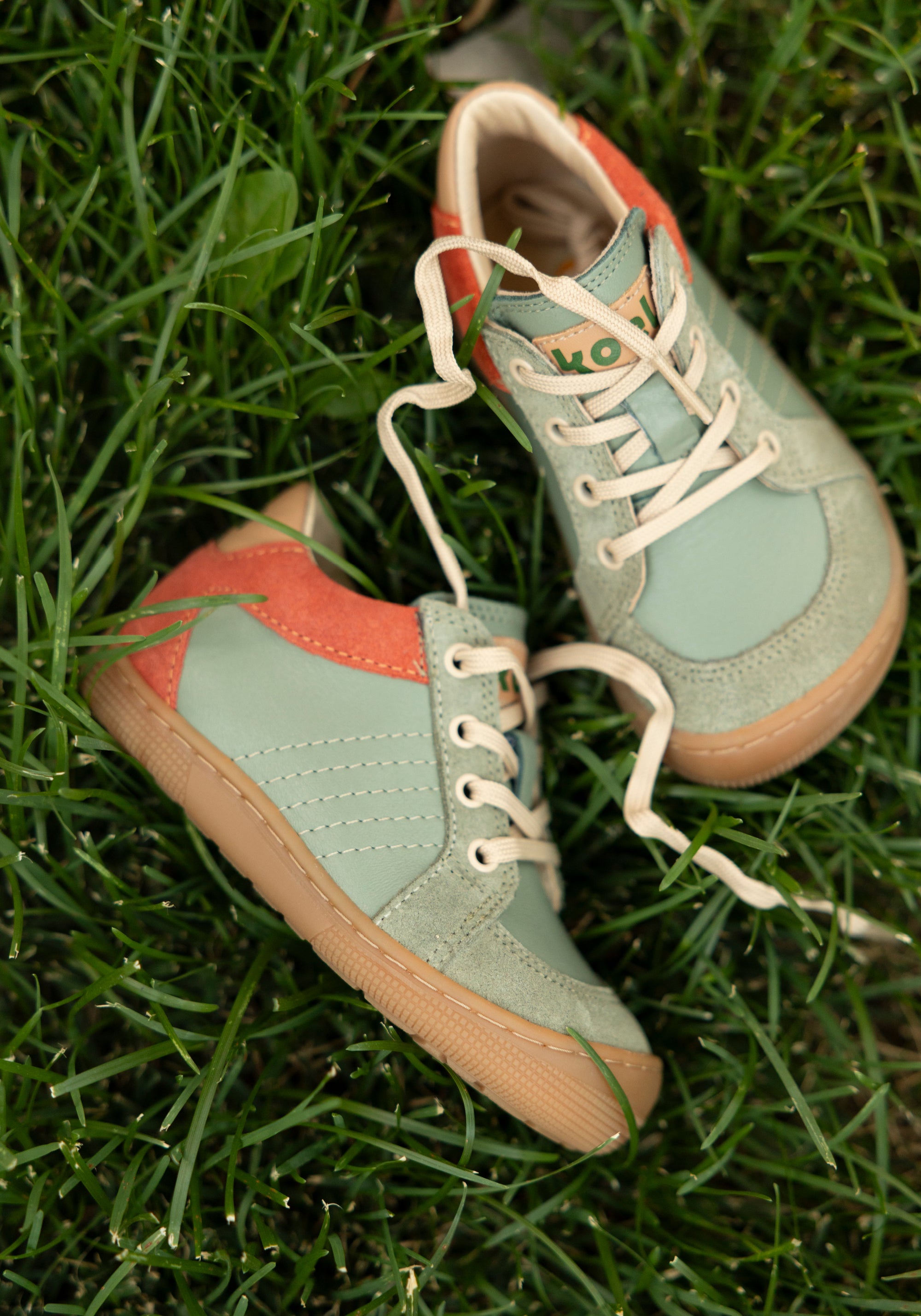 Sneakers Barefoot din piele - Dion Olive