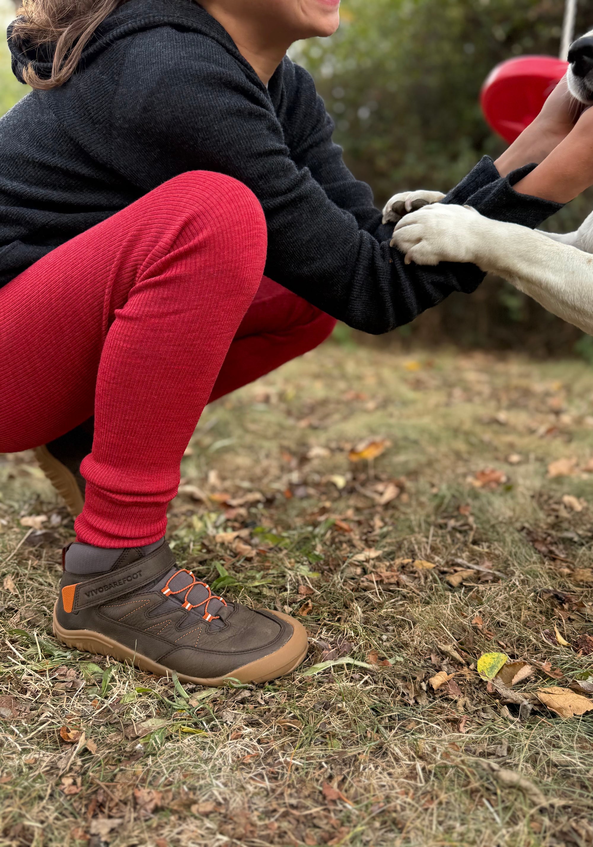 Ghete drumeție Barefoot din piele - Tracker AT Juniors Bracken