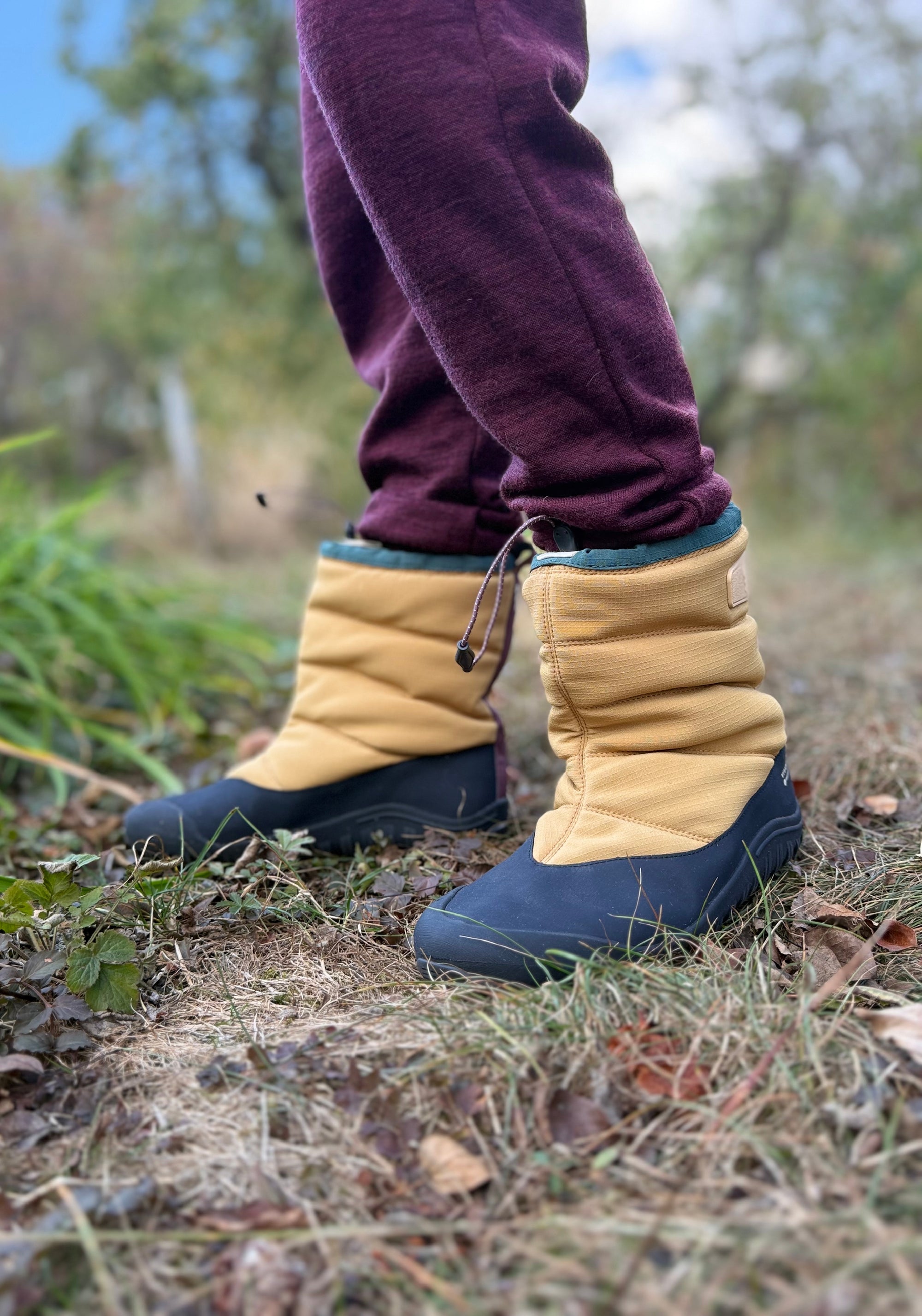 Cizme Barefoot impermeabile - Tracker Boot AT Kids Wood