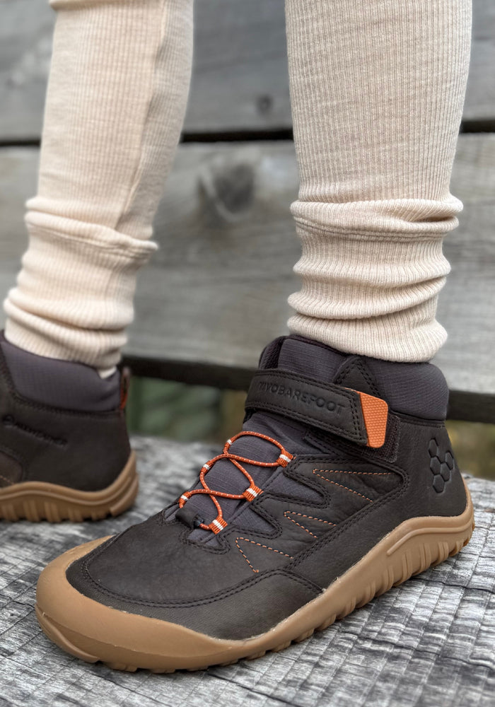 Ghete drumeție Barefoot din piele - Tracker AT Juniors Bracken