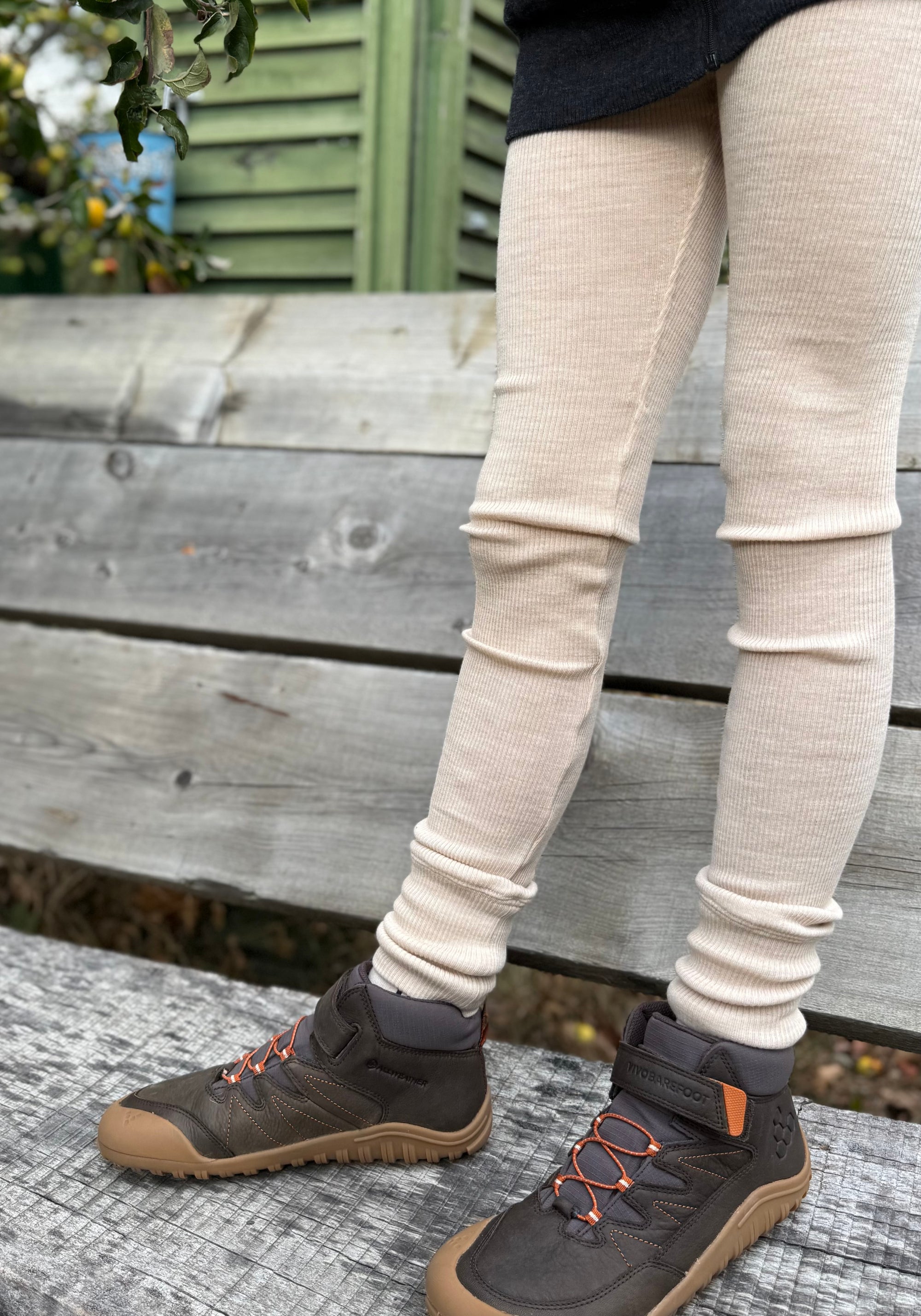 Ghete drumeție Barefoot din piele - Tracker AT Juniors Bracken