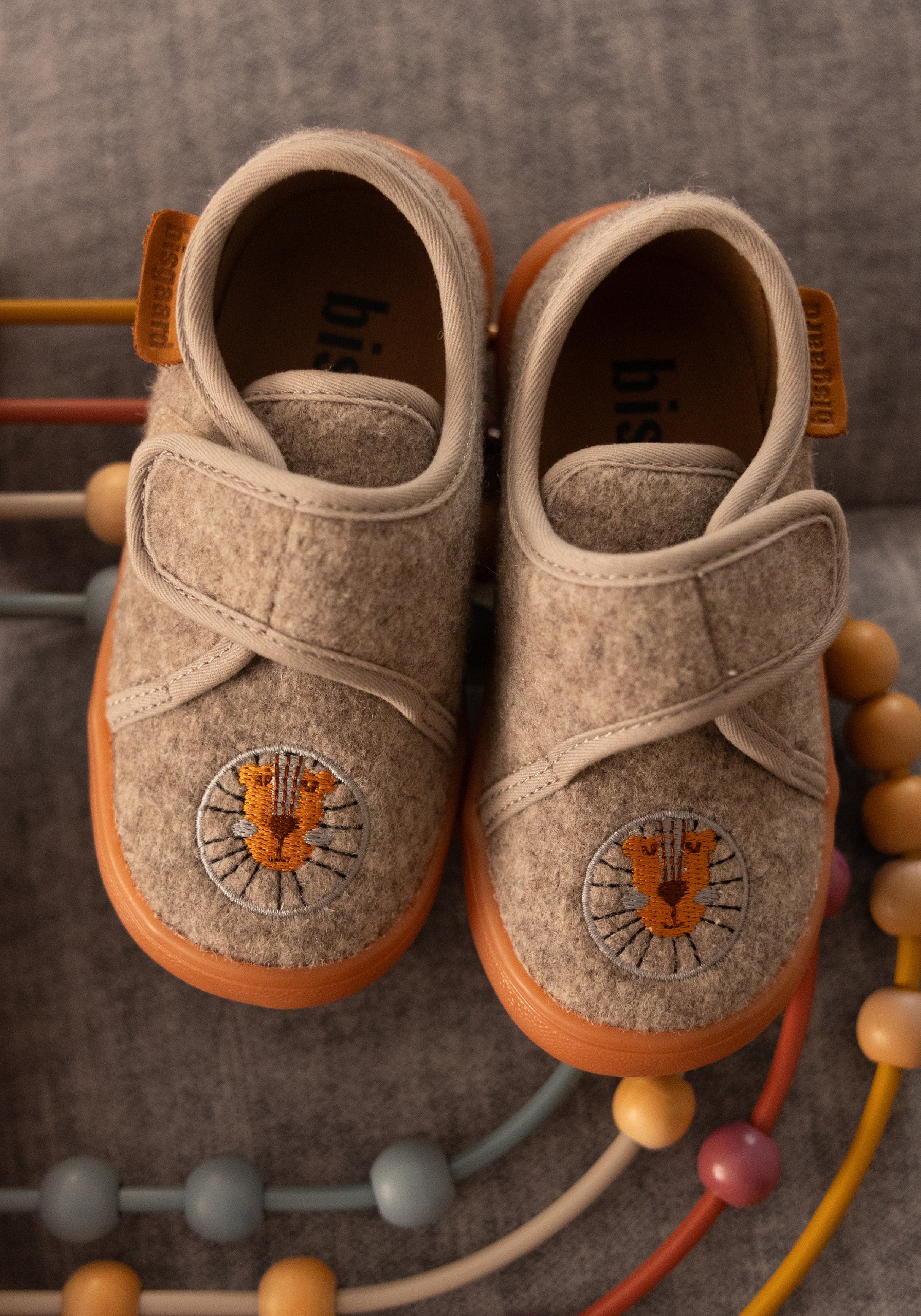Pantofi interior Barefoot din lână - Pav Grey