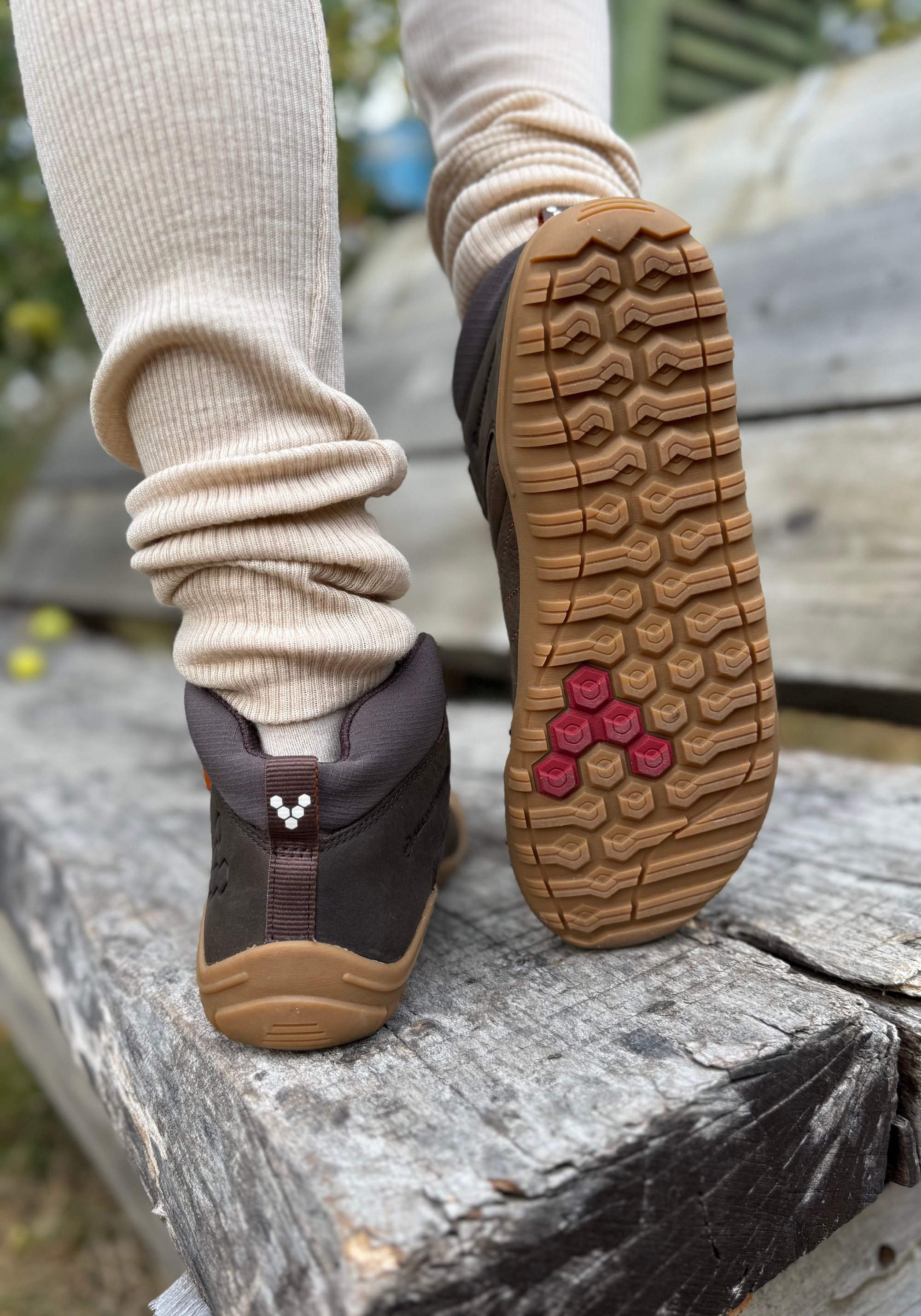 Ghete drumeție Barefoot din piele - Tracker AT Juniors Bracken