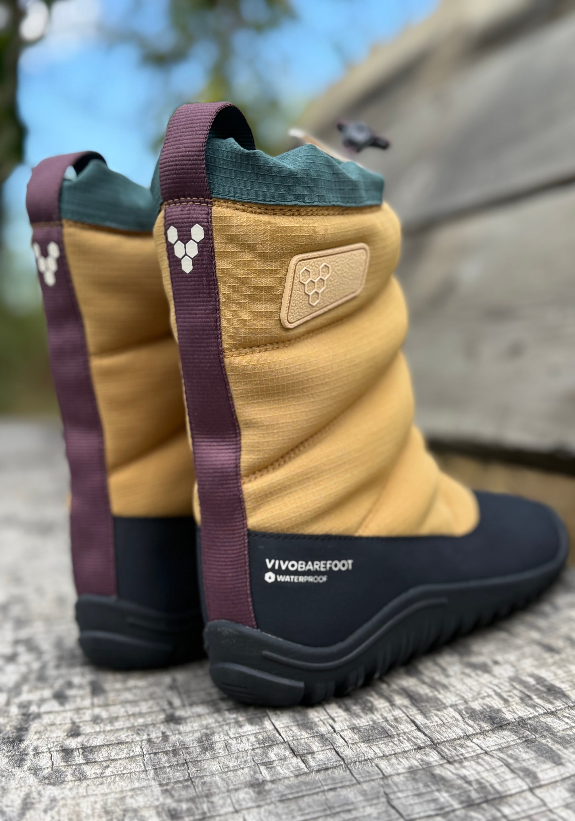 Cizme Barefoot impermeabile - Tracker Boot AT Kids Wood