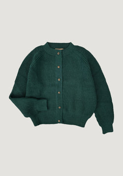 Cardigan din alpaca - Mona Dark Green