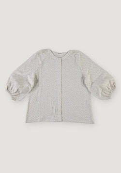 Cămașă femei din muselină dublă de bumbac - Onagre Lavande Motif