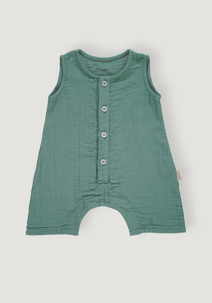 Summersuit muselină dublă din bumbac - Poivre Deep Grass Green