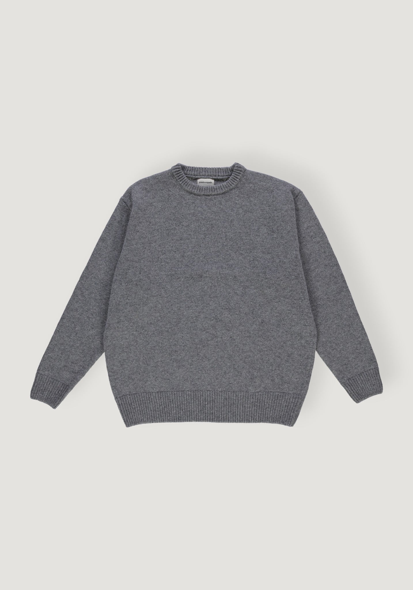 Pulover tricotat din lână - Brome Gray Elephant