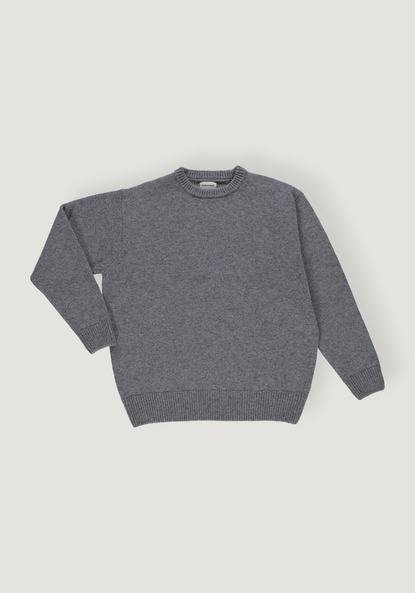 Pulover tricotat din lână - Brome Gray Elephant